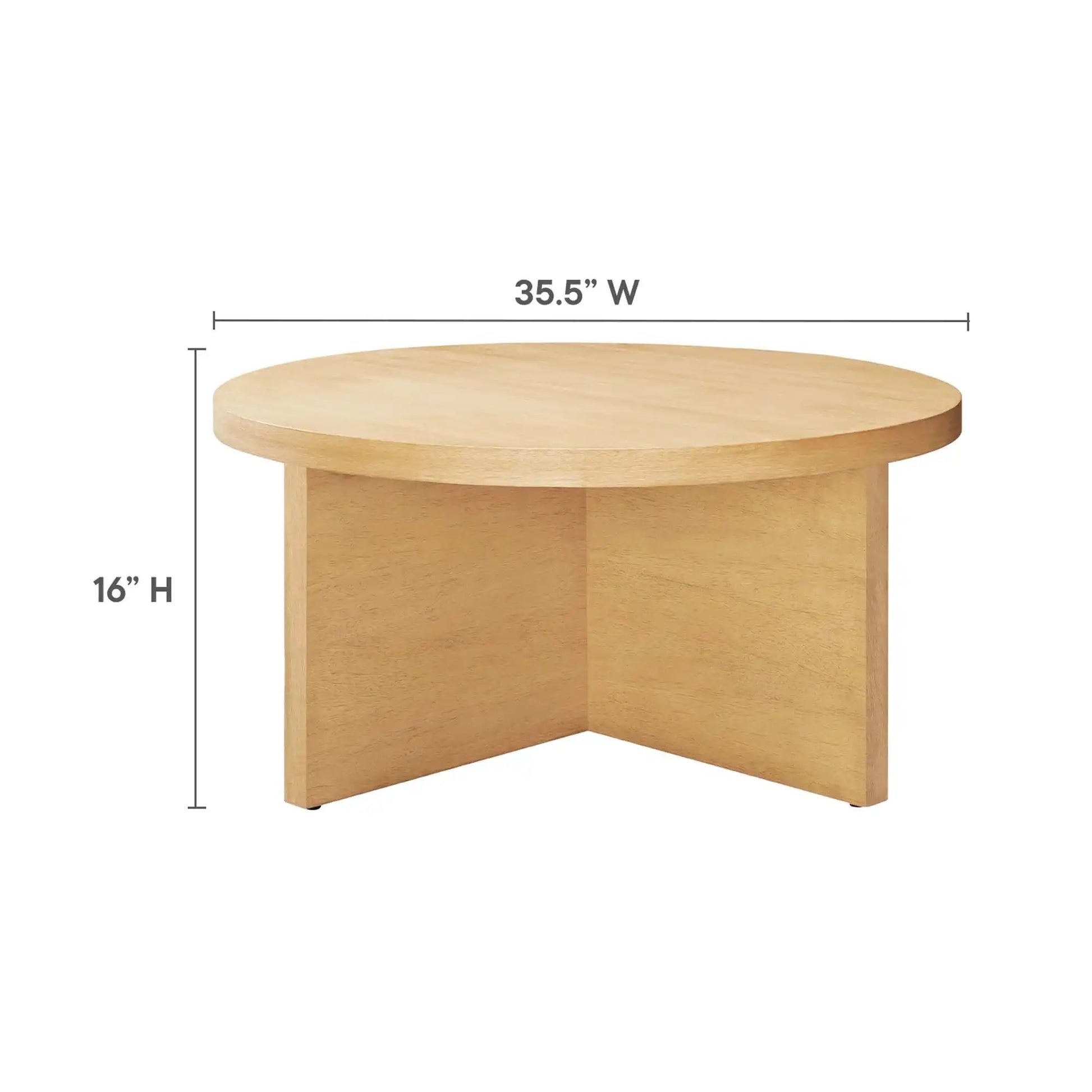 Silas Round Wood Coffee Table by Modway - Best Buy Furniture
