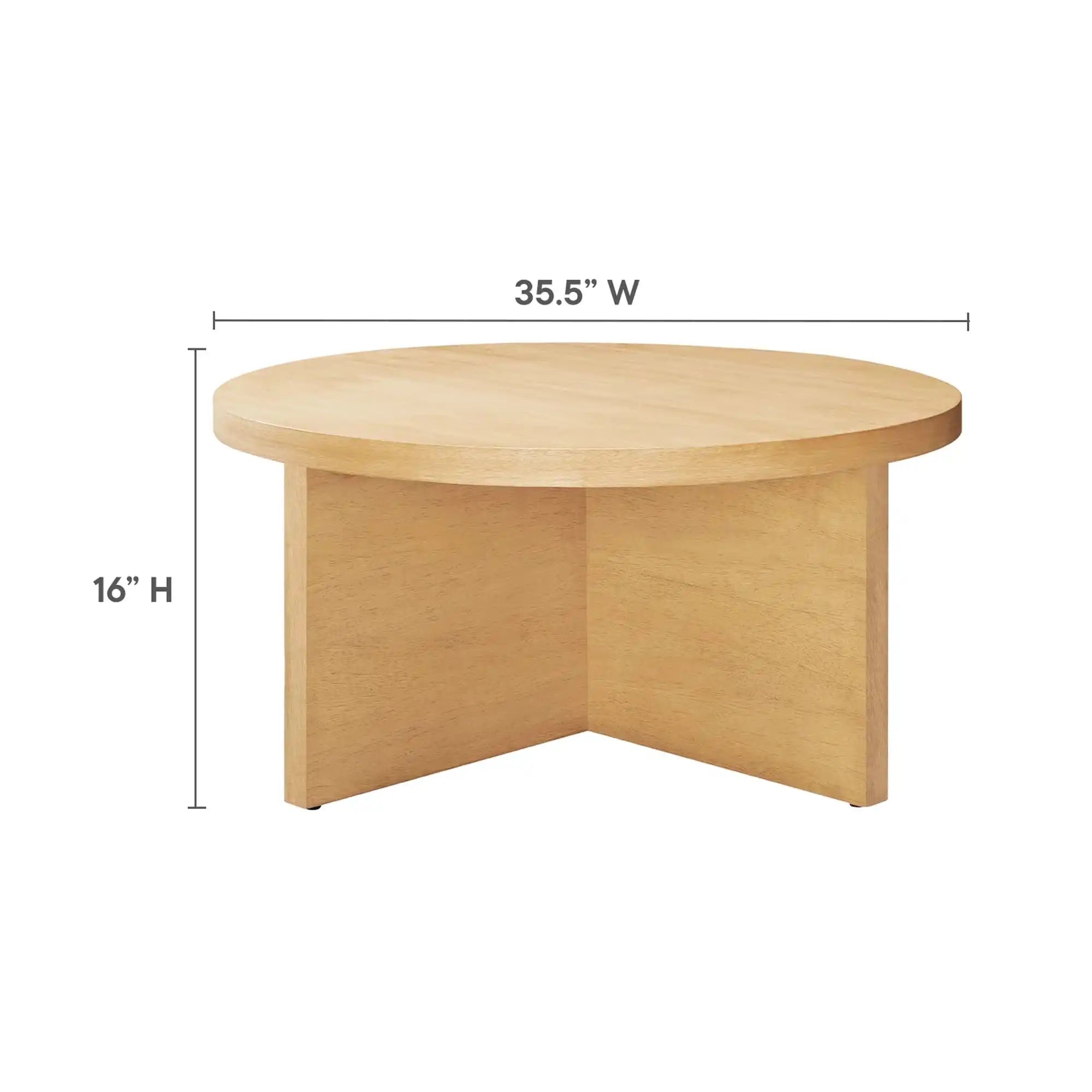 Silas Round Wood Coffee Table by Modway - Best Buy Furniture