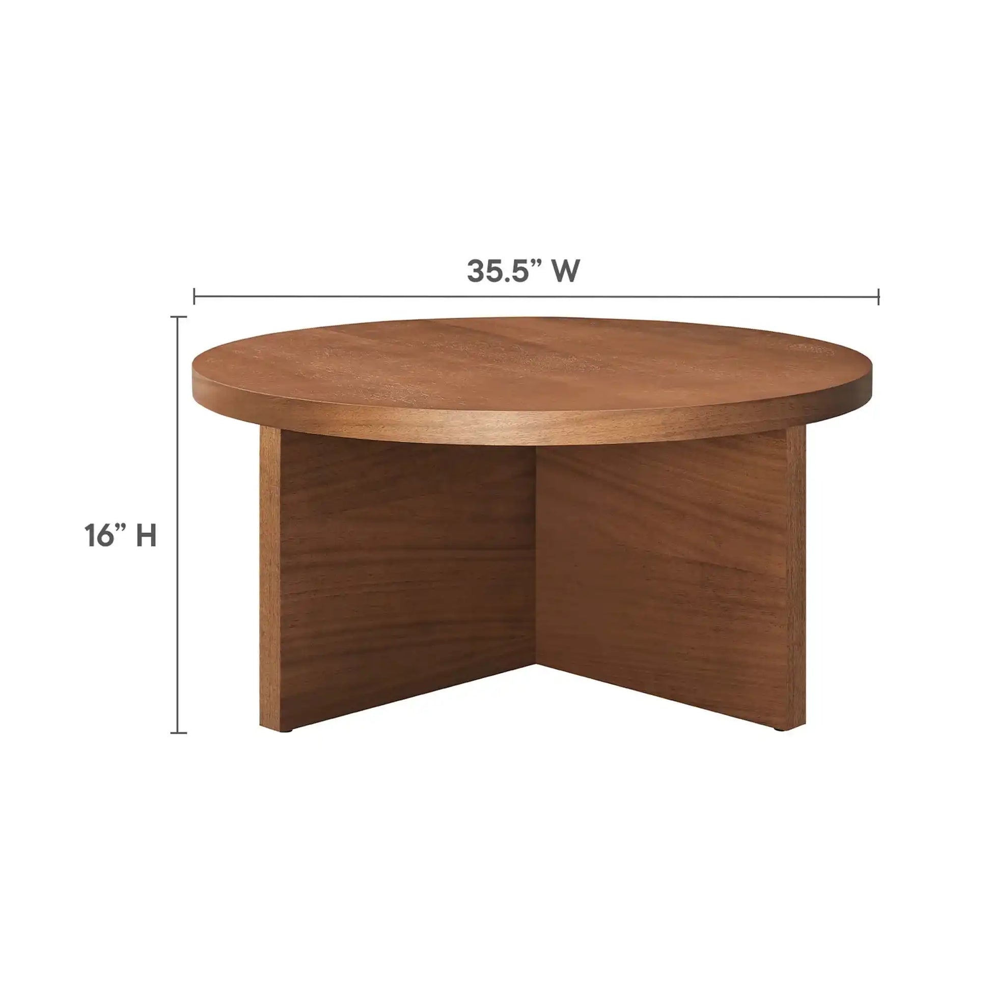 Silas Round Wood Coffee Table by Modway - Best Buy Furniture