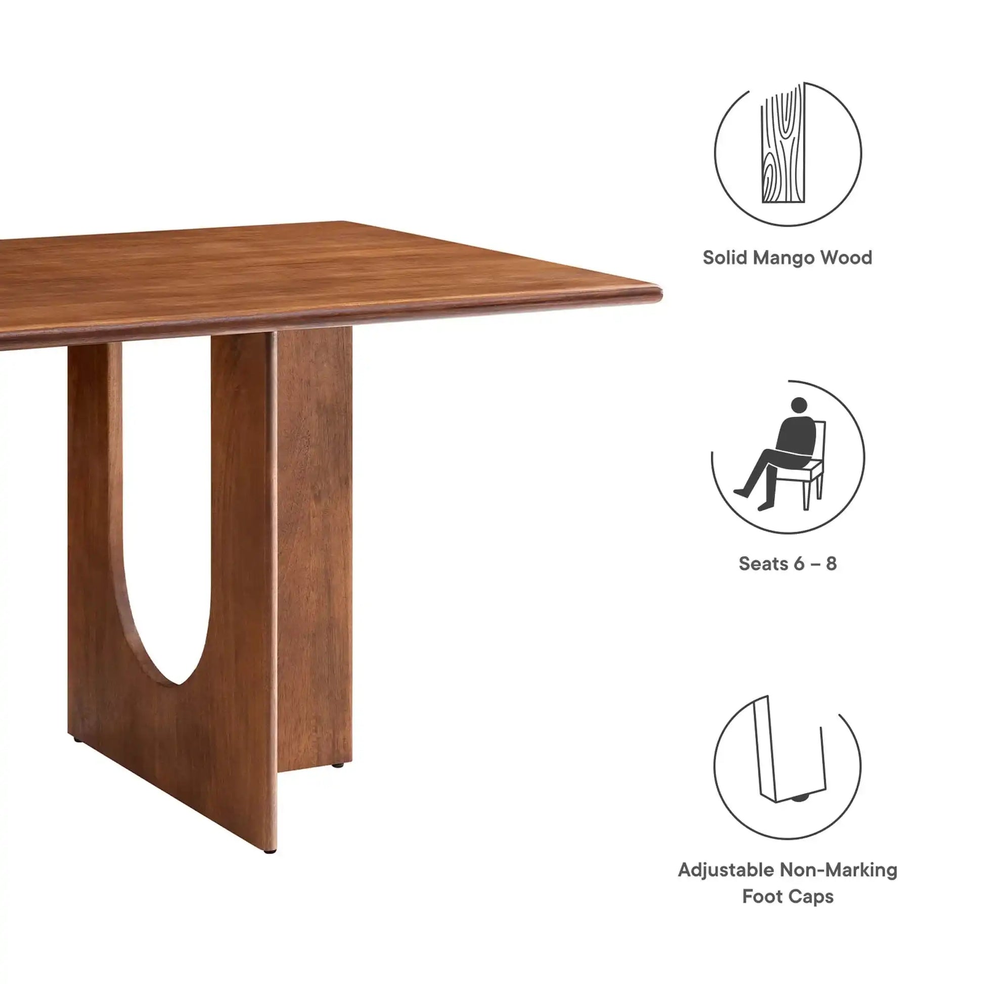 Rivian Rectangular 70" Wood Dining Table by Modway - Best Buy Furniture