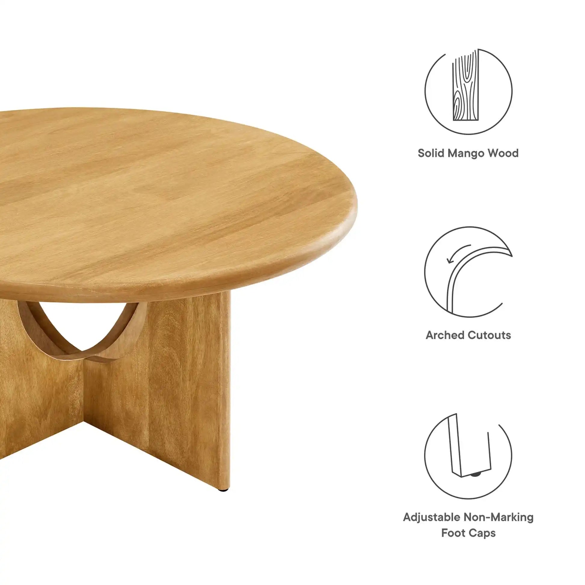 Rivian Round 34" Coffee Table by Modway - Best Buy Furniture