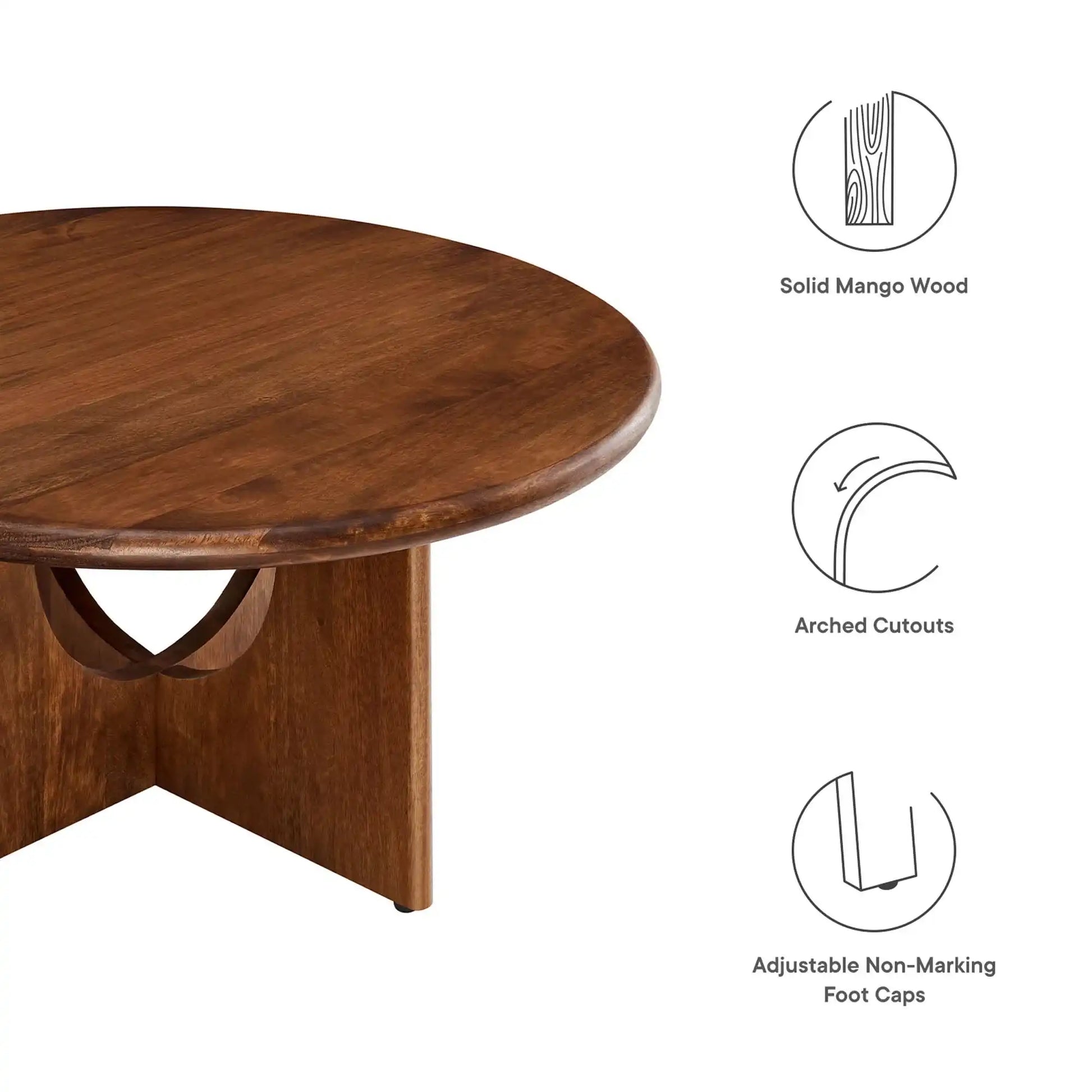Rivian Round 34" Coffee Table by Modway - Best Buy Furniture