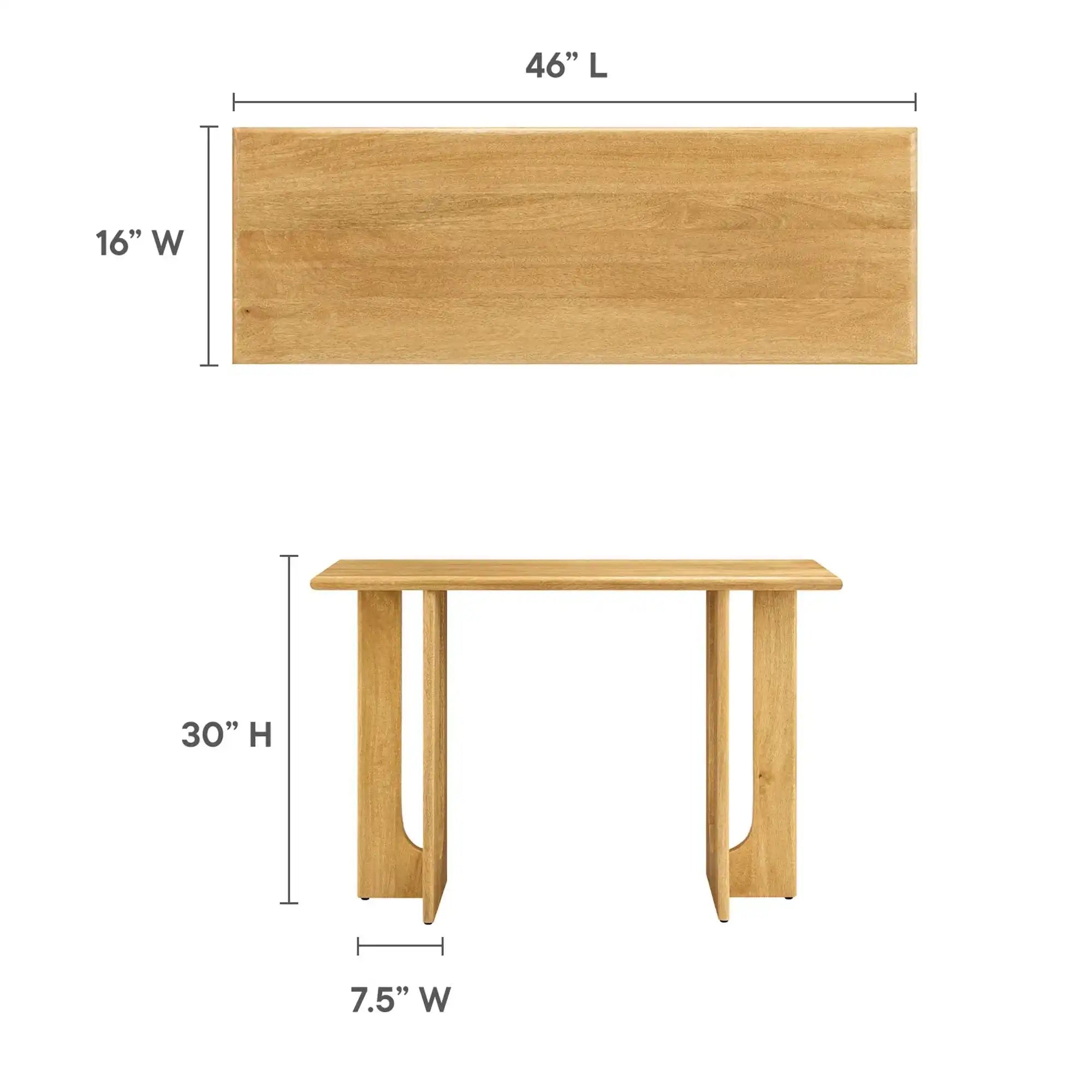 Rivian 46" Console Table by Modway - Best Buy Furniture