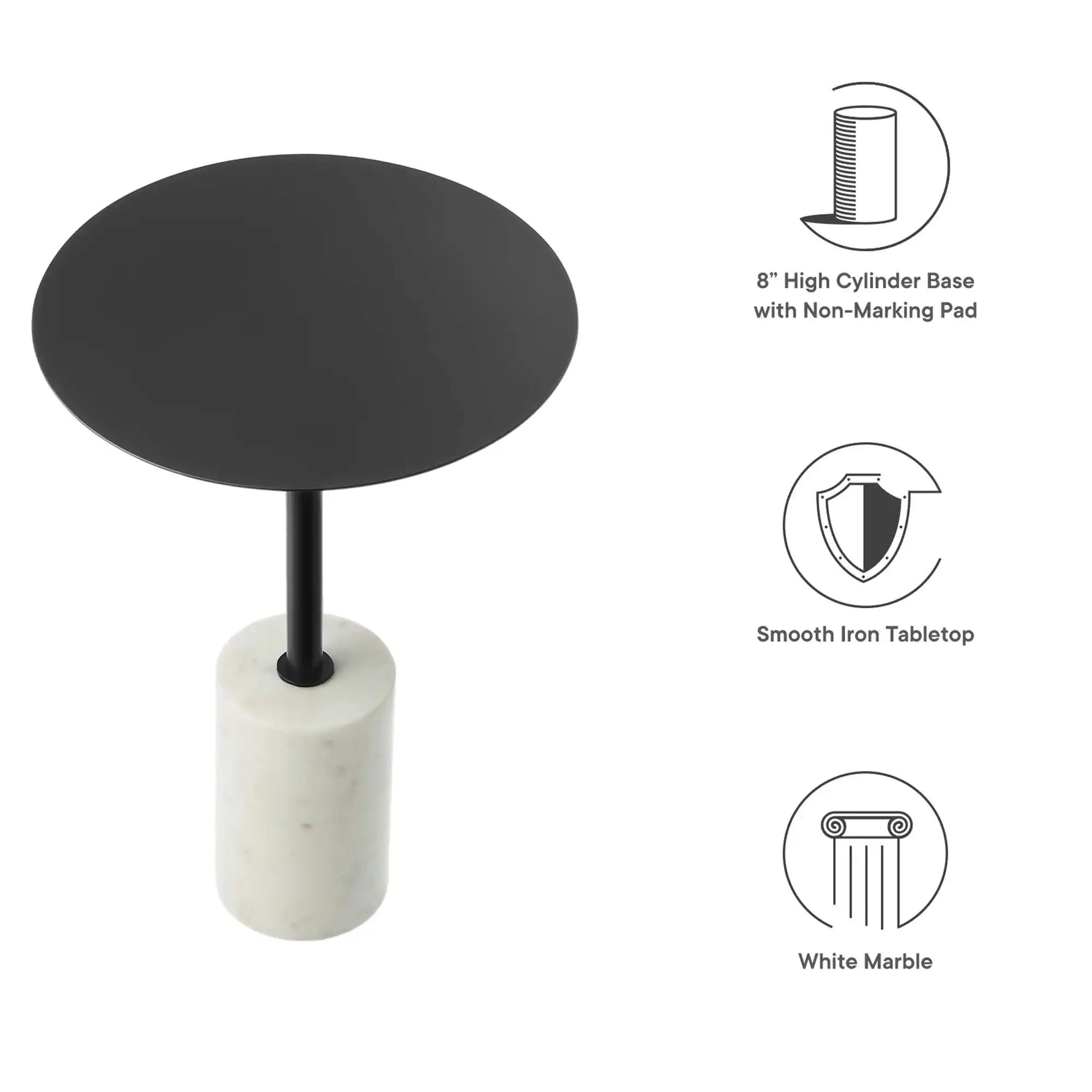 Lyric Round Side Table by Modway - Best Buy Furniture