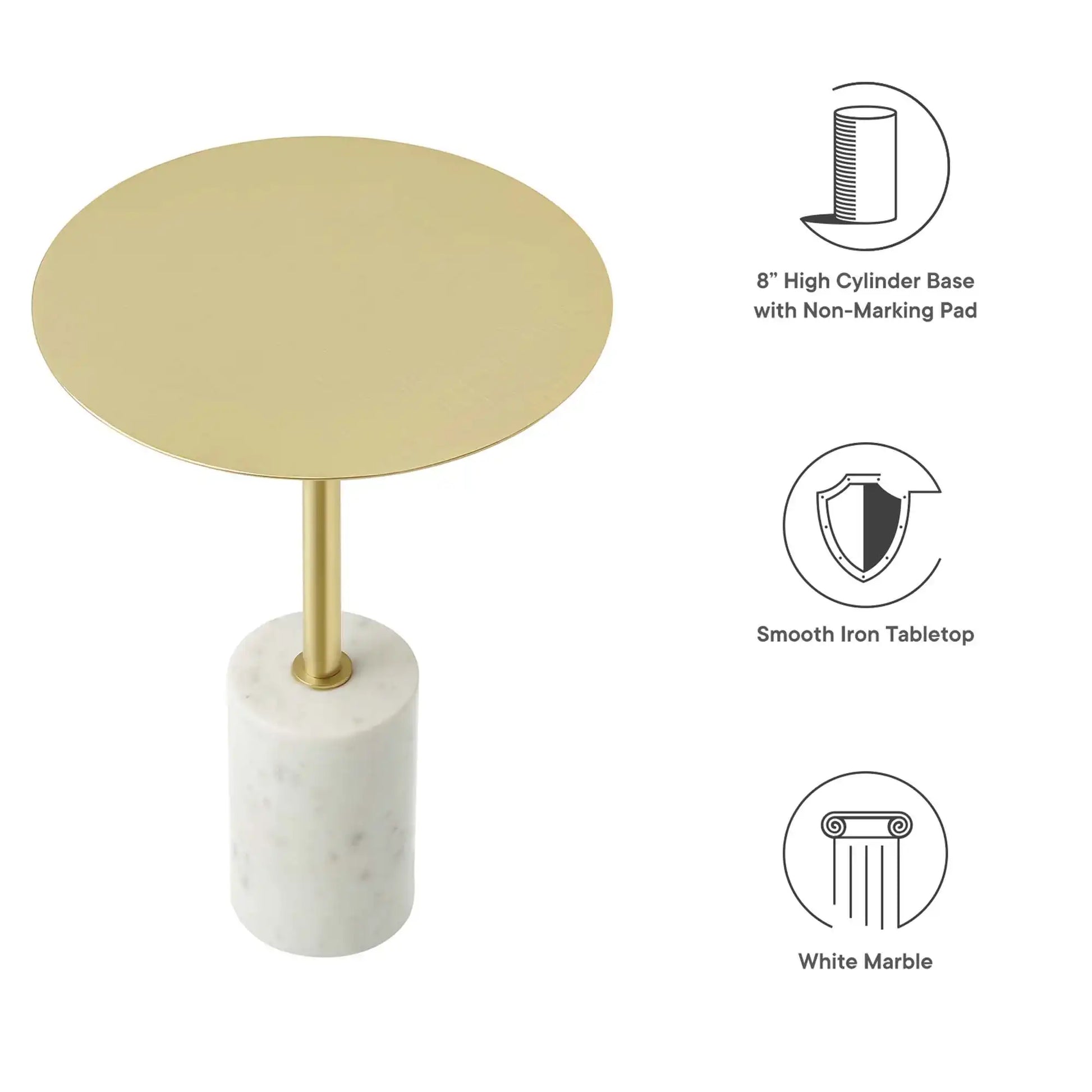Lyric Round Side Table by Modway - Best Buy Furniture