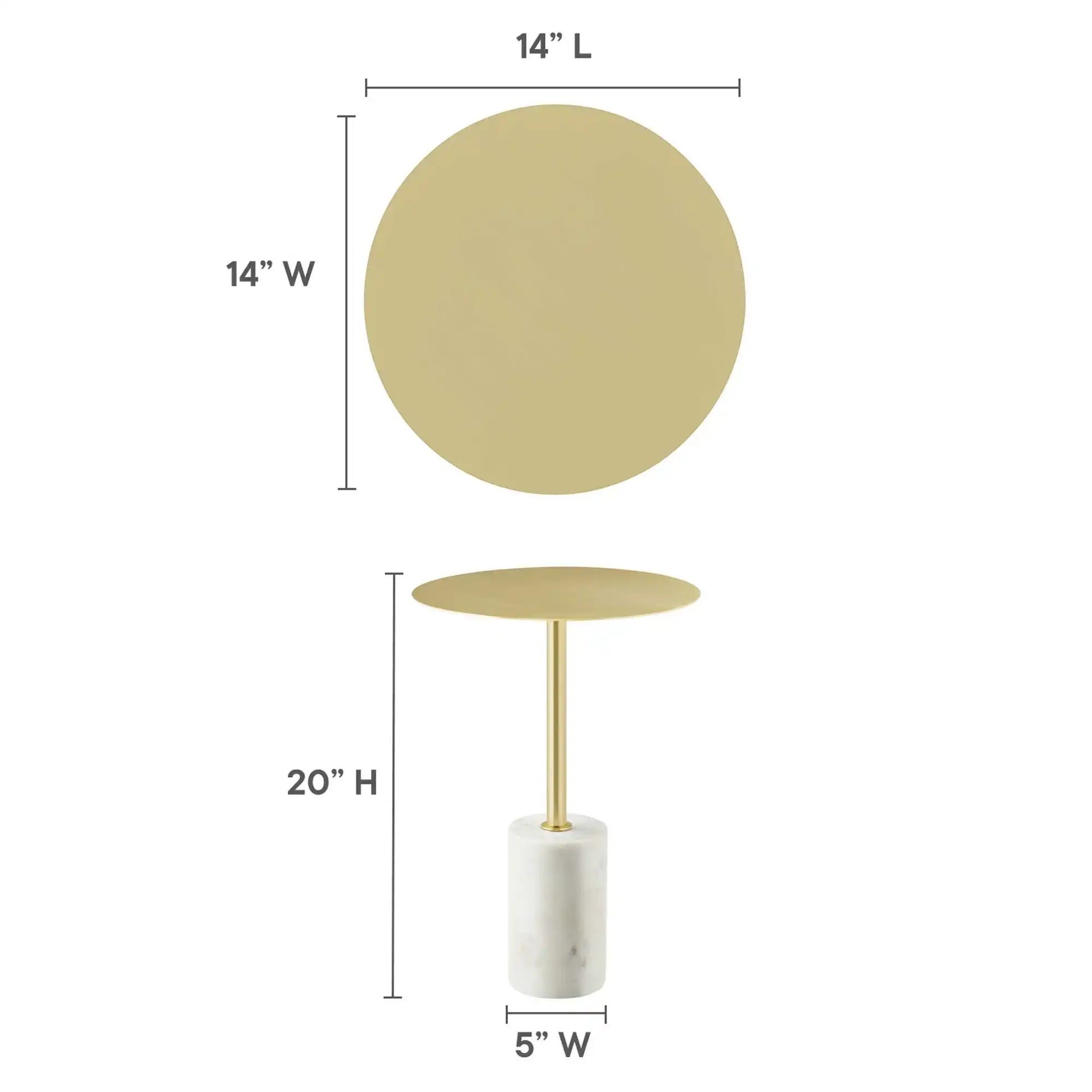 Lyric Round Side Table by Modway - Best Buy Furniture