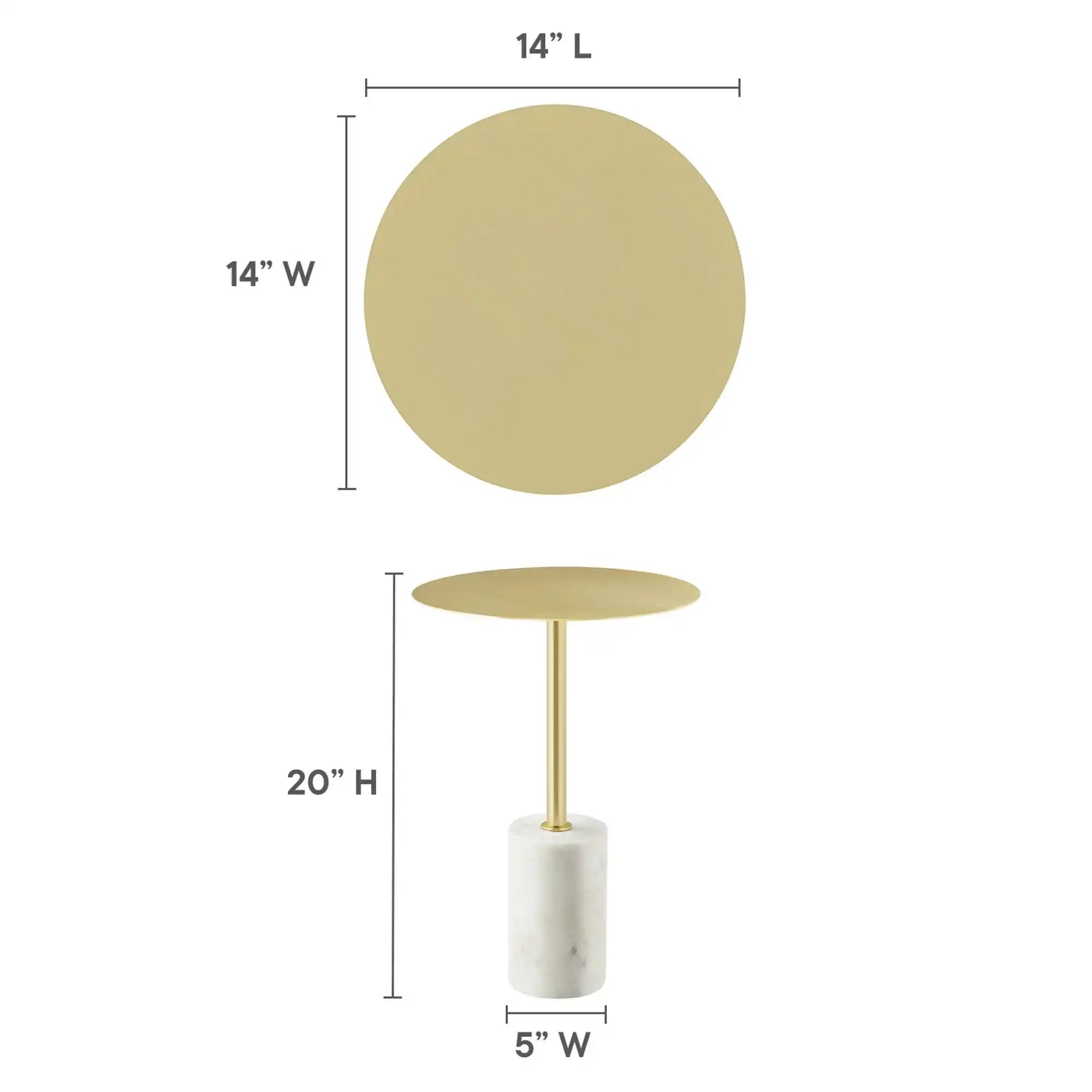 Lyric Round Side Table by Modway - Best Buy Furniture