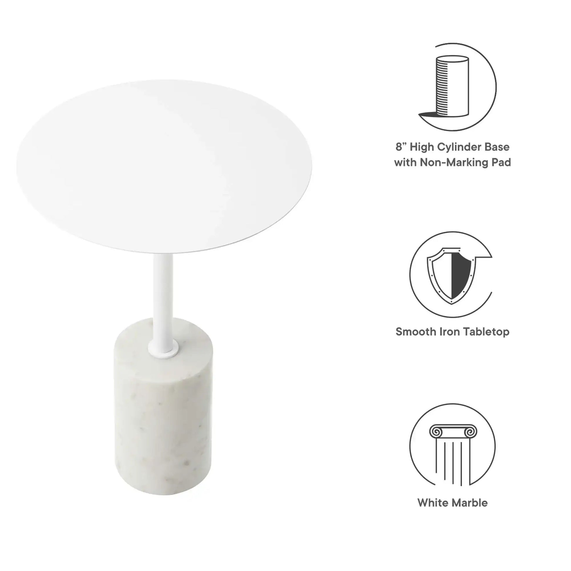 Lyric Round Side Table by Modway - Best Buy Furniture