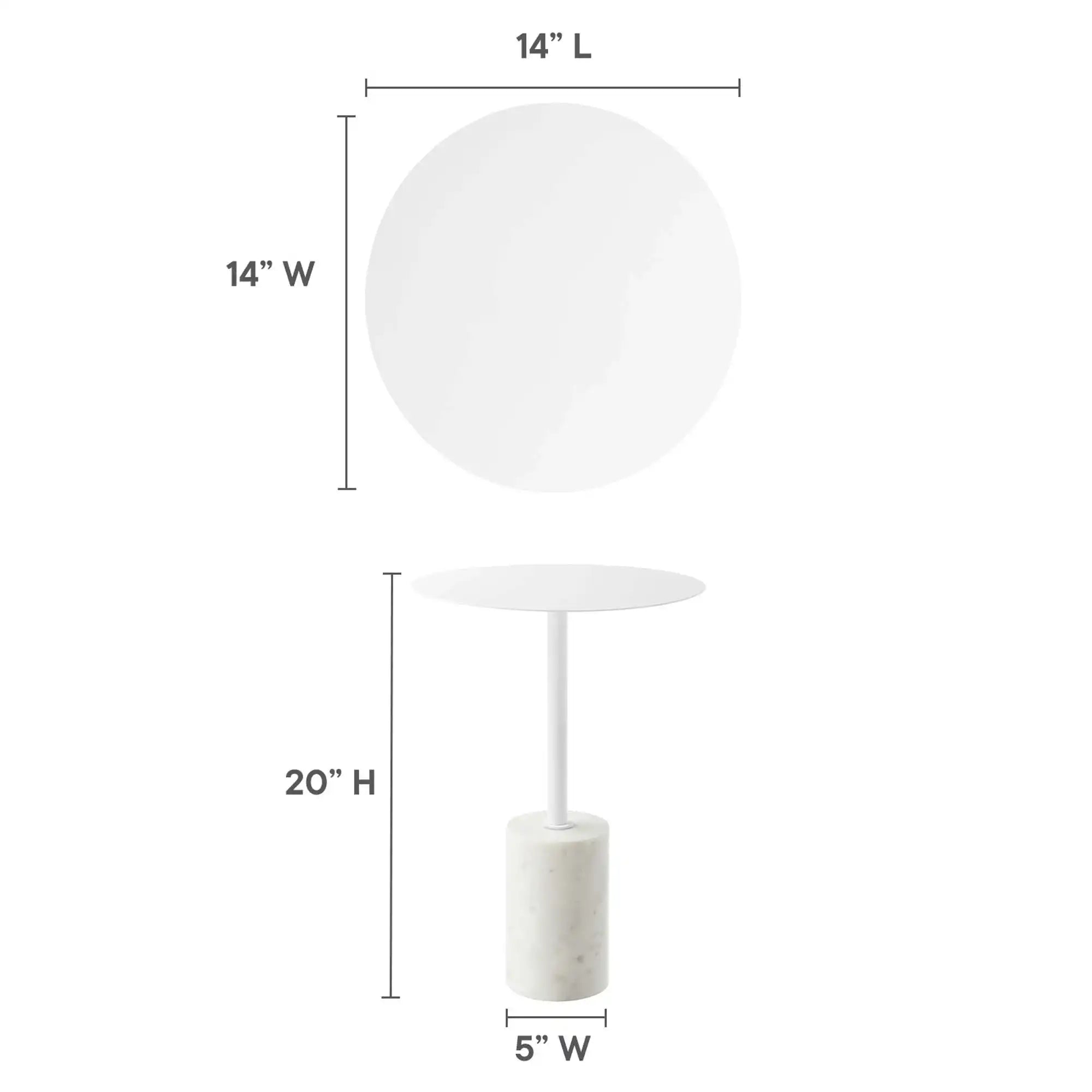 Lyric Round Side Table by Modway - Best Buy Furniture