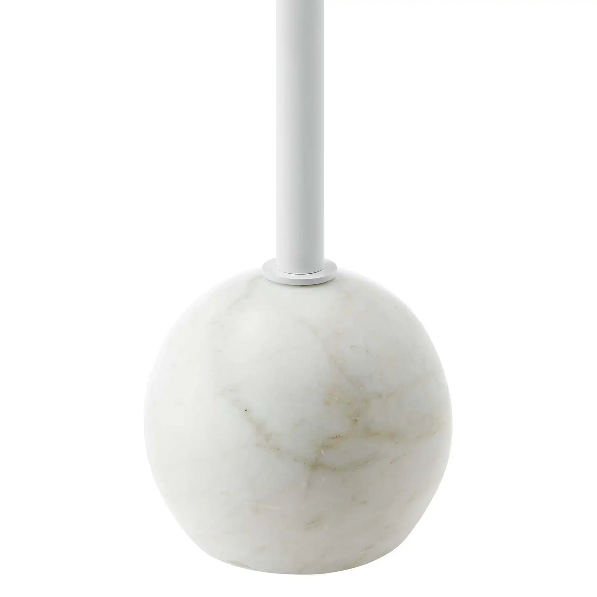 Aliza Round White Marble Side Table by Modway - Best Buy Furniture