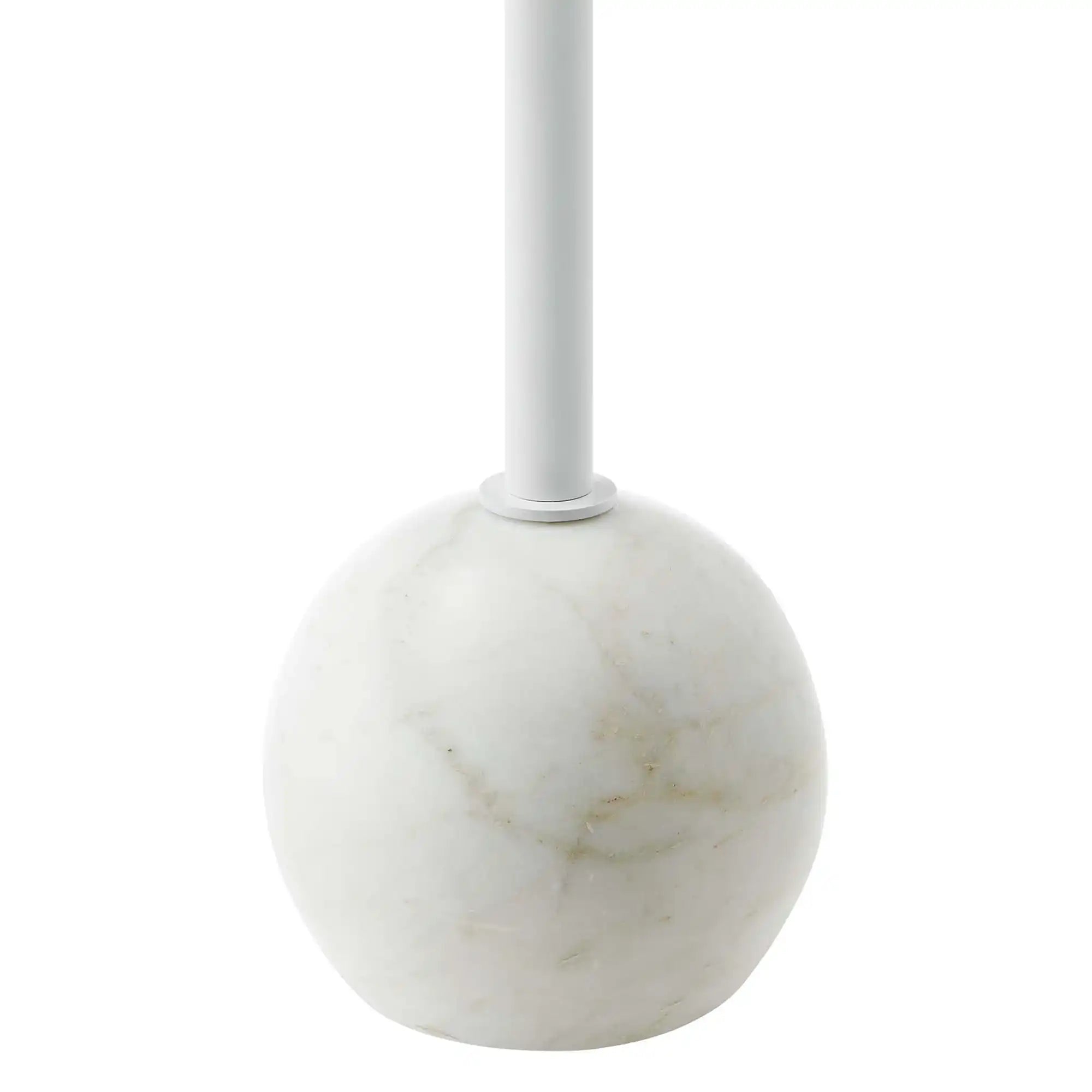 Aliza Round White Marble Side Table by Modway - Best Buy Furniture