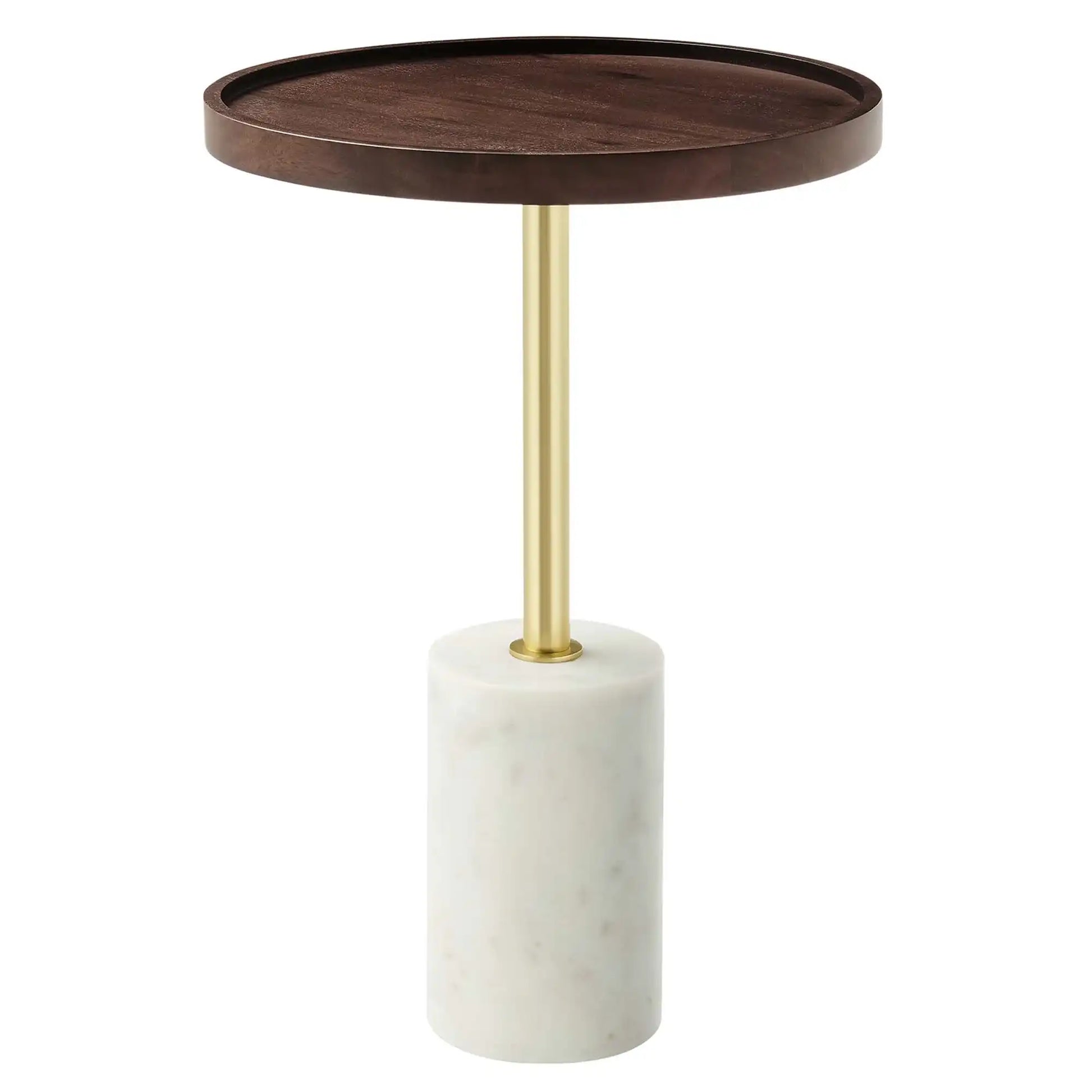 Amina Round Acacia Wood Side Table by Modway - Best Buy Furniture