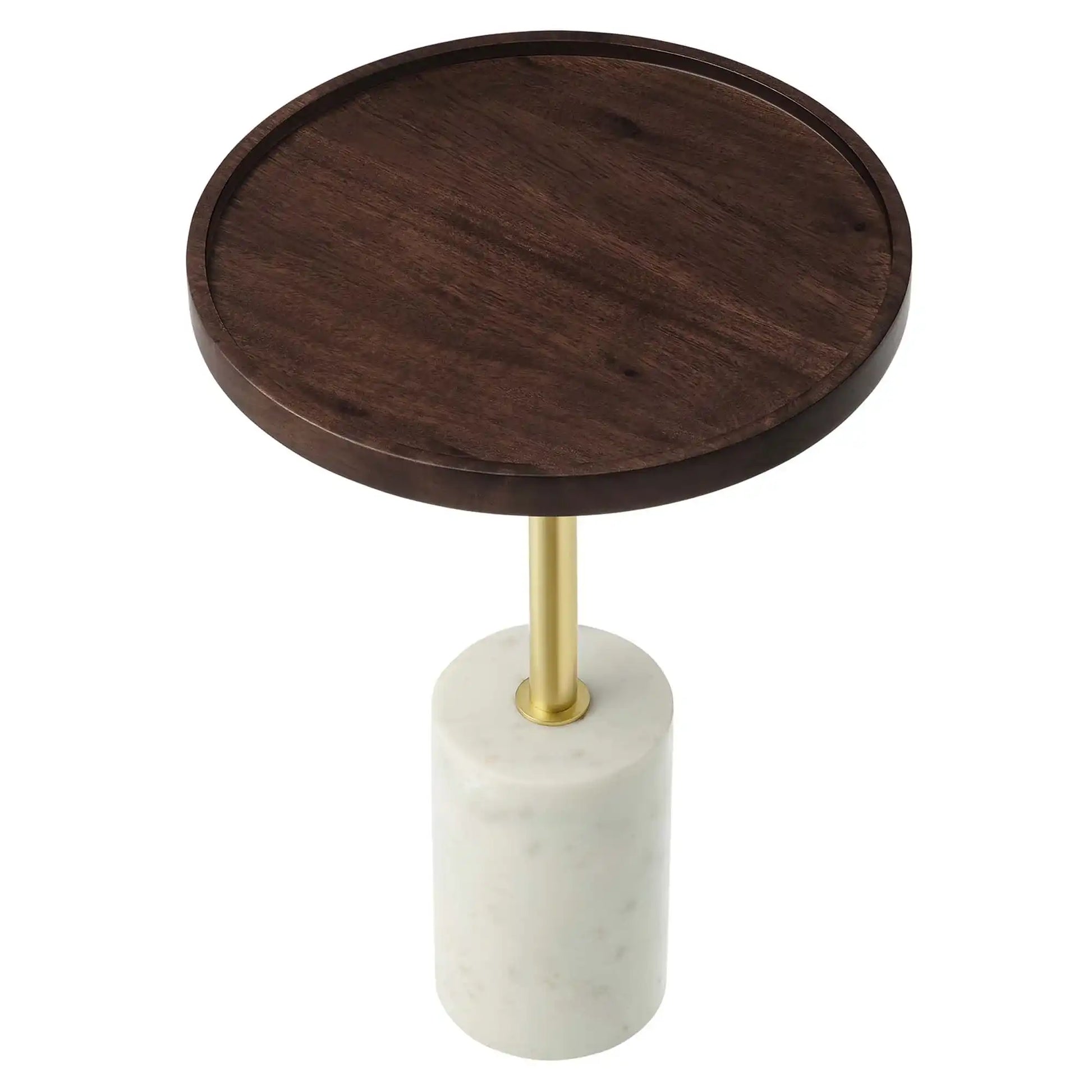 Amina Round Acacia Wood Side Table by Modway - Best Buy Furniture