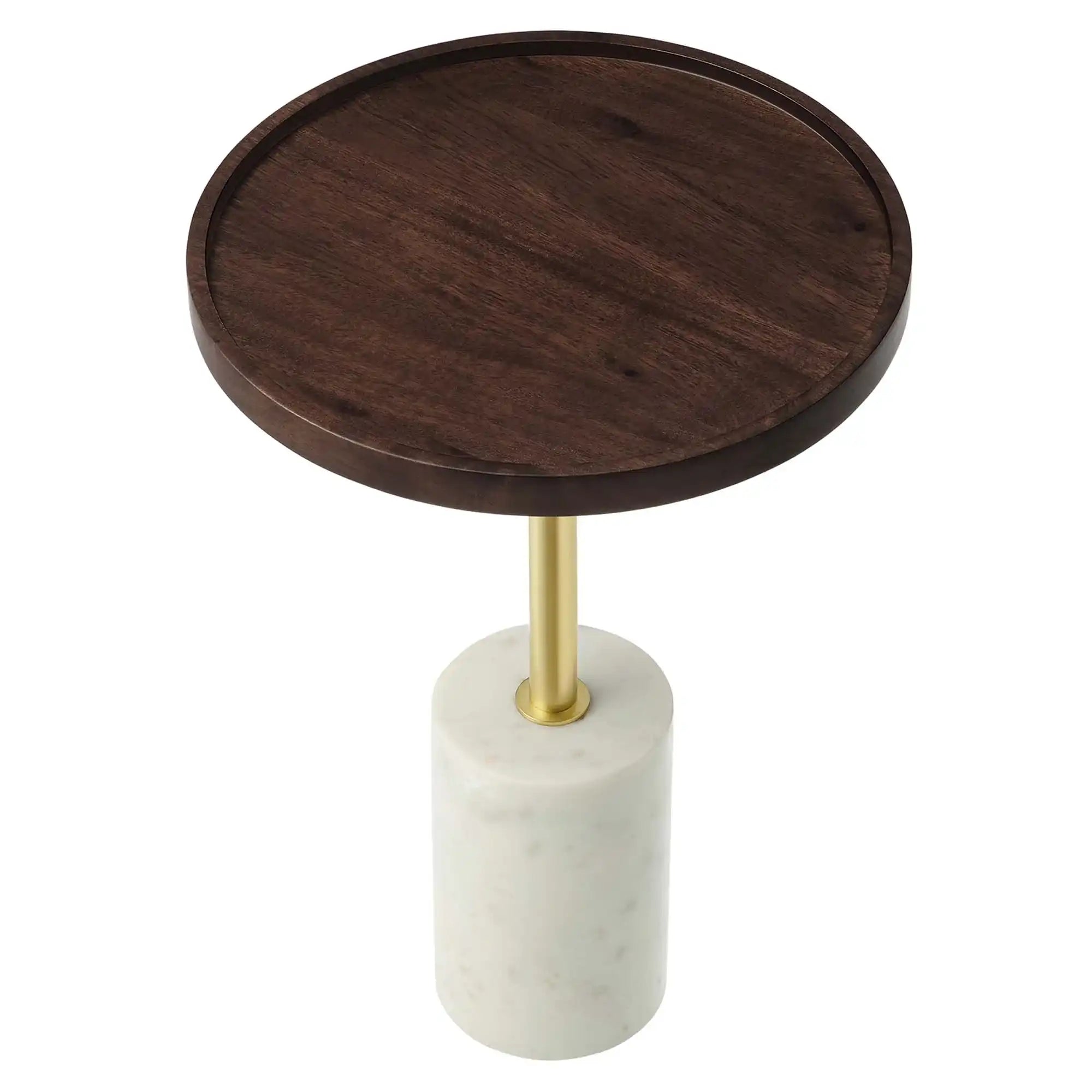 Amina Round Acacia Wood Side Table by Modway - Best Buy Furniture