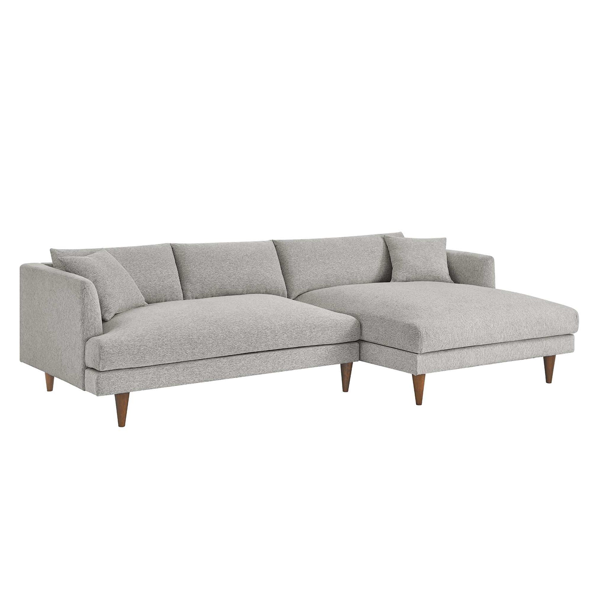 Zoya Right-Facing Down Filled Overstuffed Sectional Sofa by Modway - Best Buy Furniture
