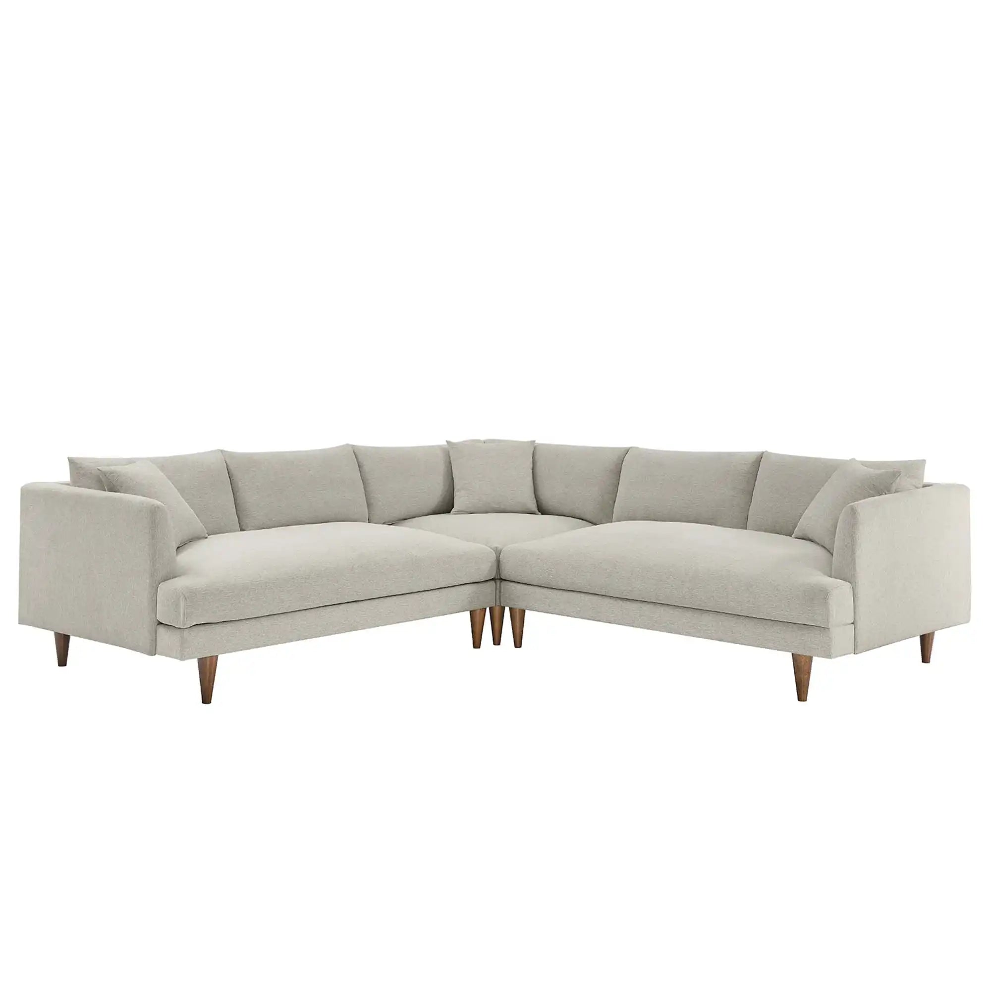 Zoya 3 Piece Down Filled Overstuffed Sectional Sofa by Modway - Best Buy Furniture