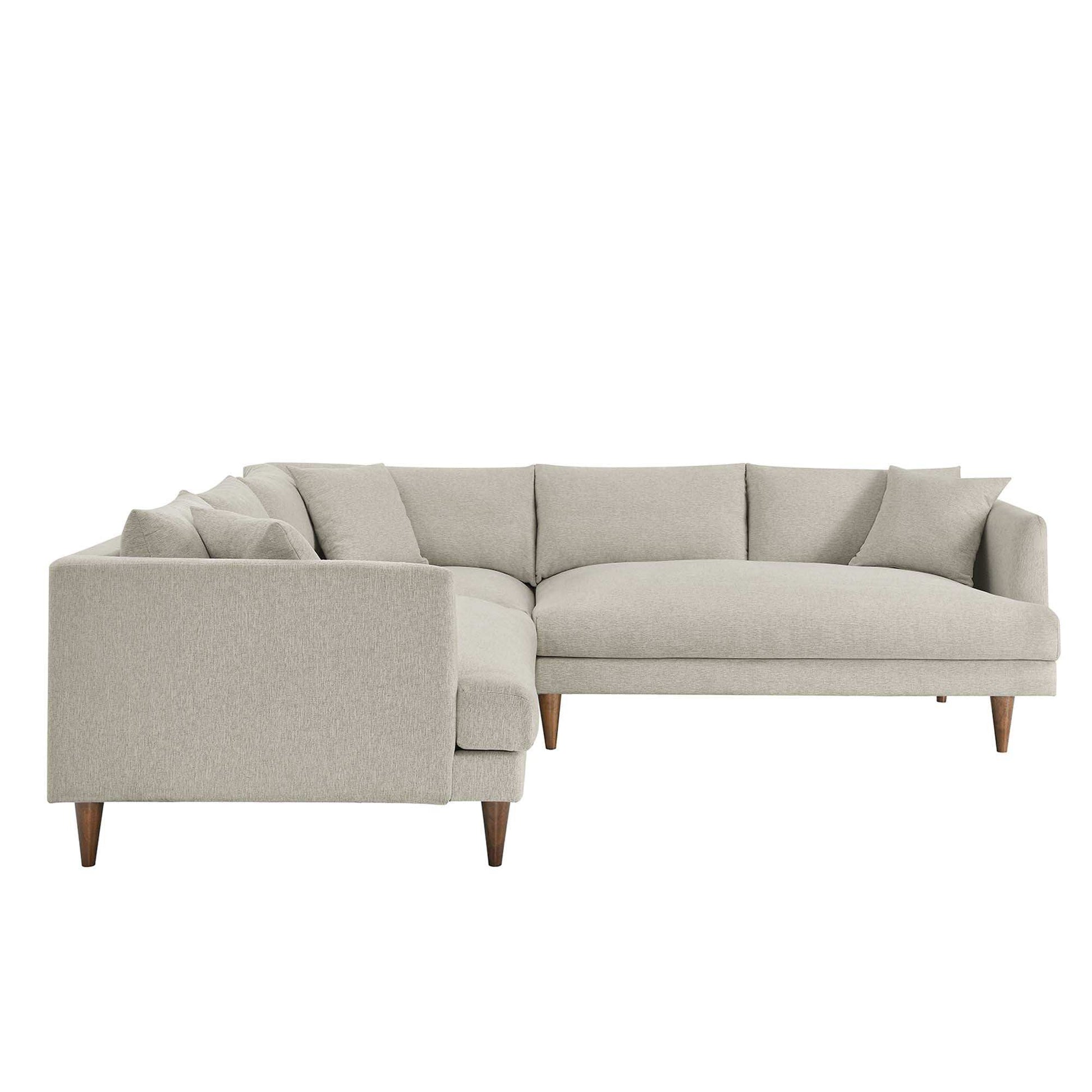 Zoya 3 Piece Down Filled Overstuffed Sectional Sofa by Modway - Best Buy Furniture