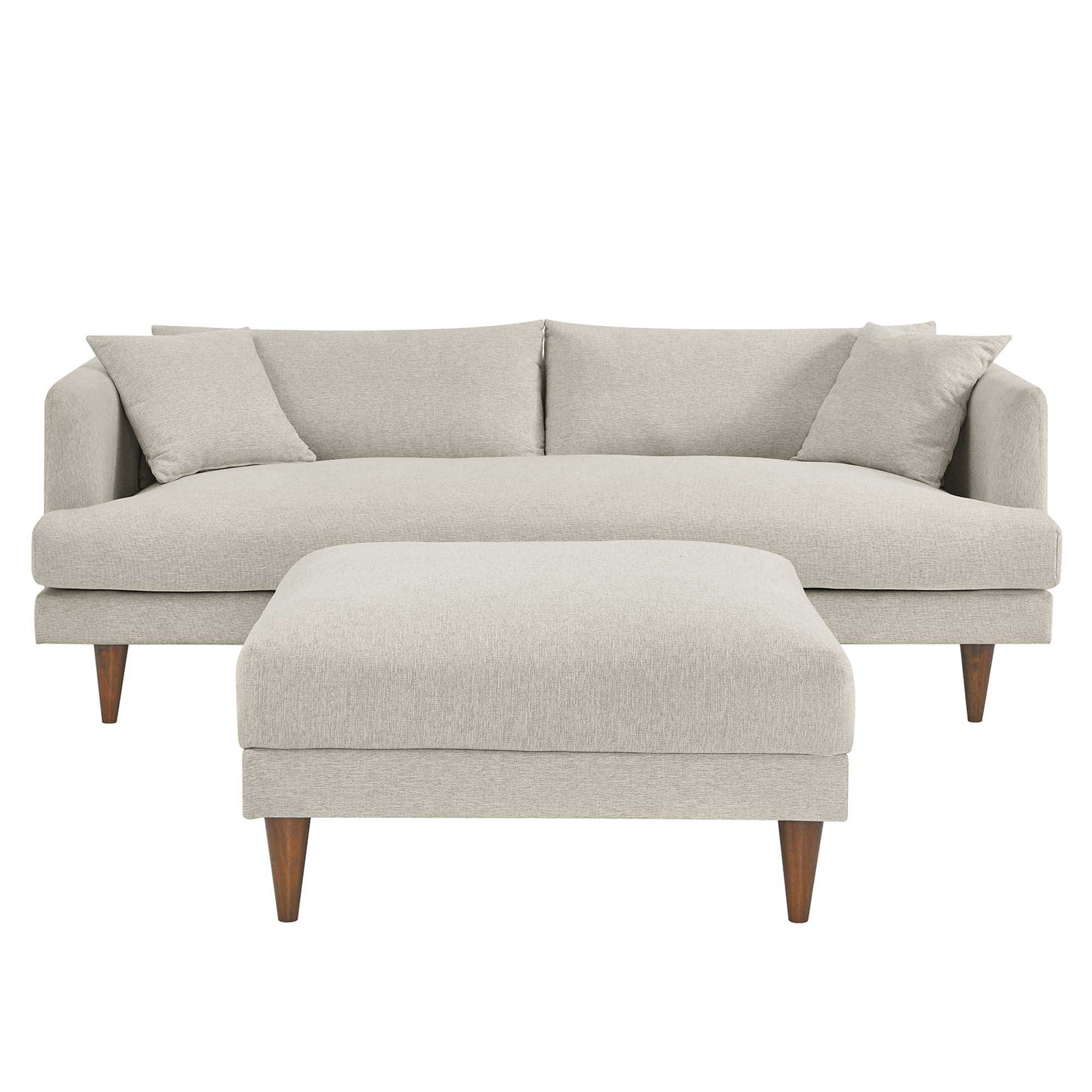 Zoya Down Filled Overstuffed Sofa and Ottoman Set by Modway - Best Buy Furniture