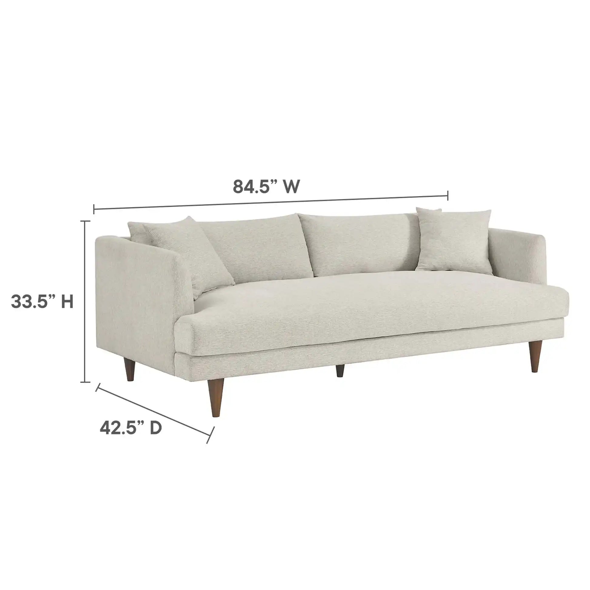 Zoya Down Filled Overstuffed Sofa and Ottoman Set by Modway - Best Buy Furniture