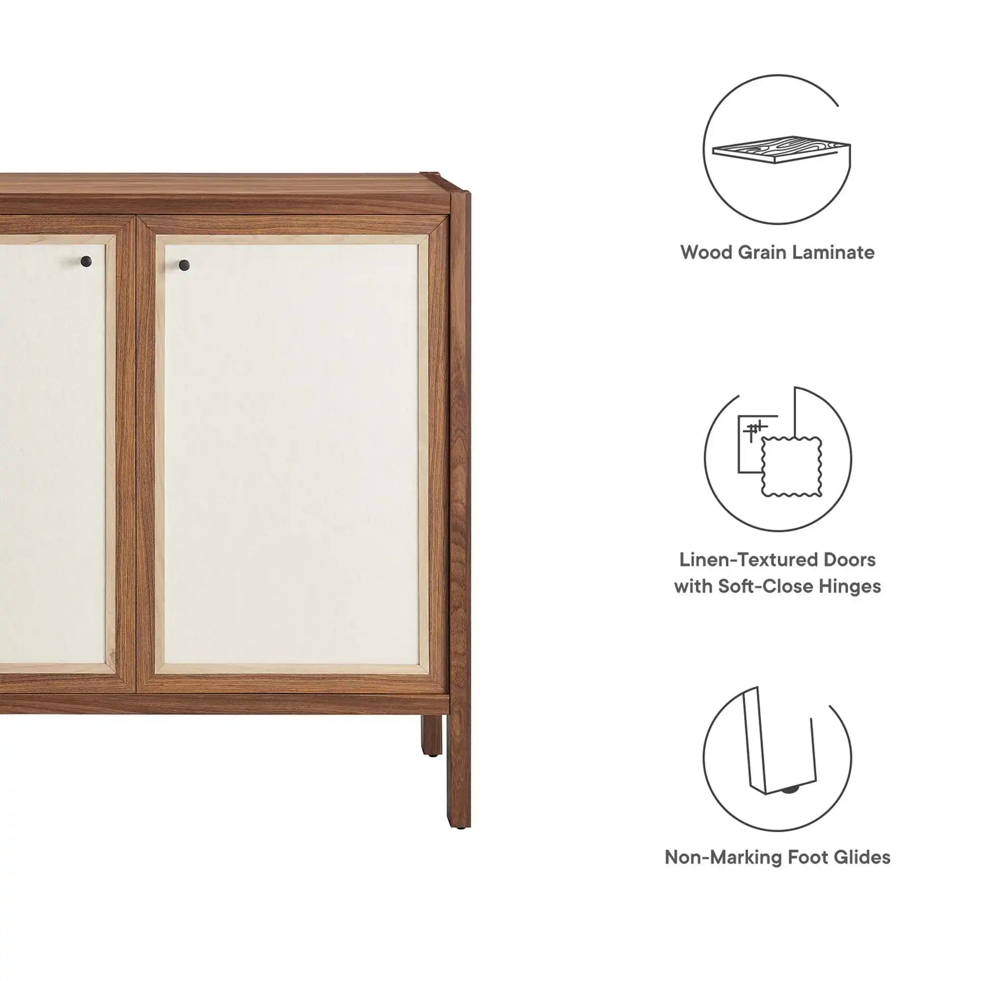 Capri 33" Wood Grain Storage Cabinet by Modway - Best Buy Furniture