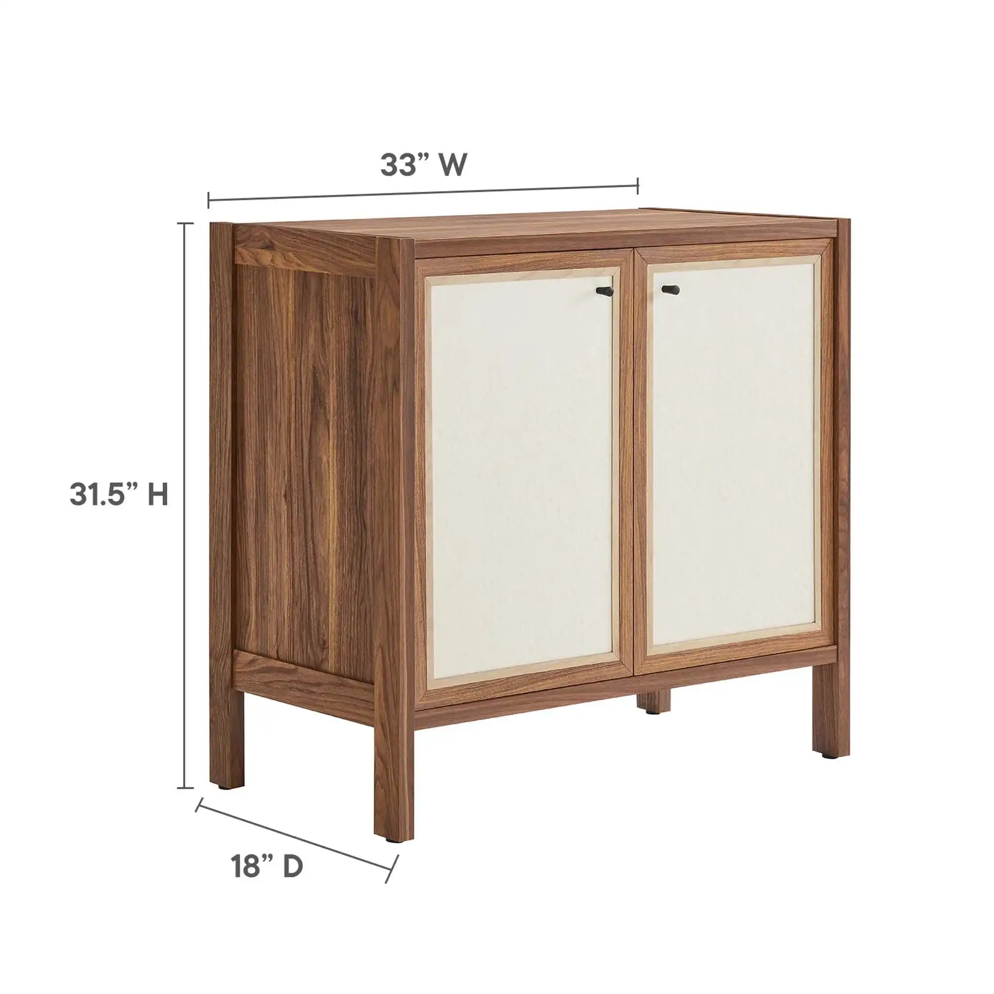 Capri 33" Wood Grain Storage Cabinet by Modway - Best Buy Furniture