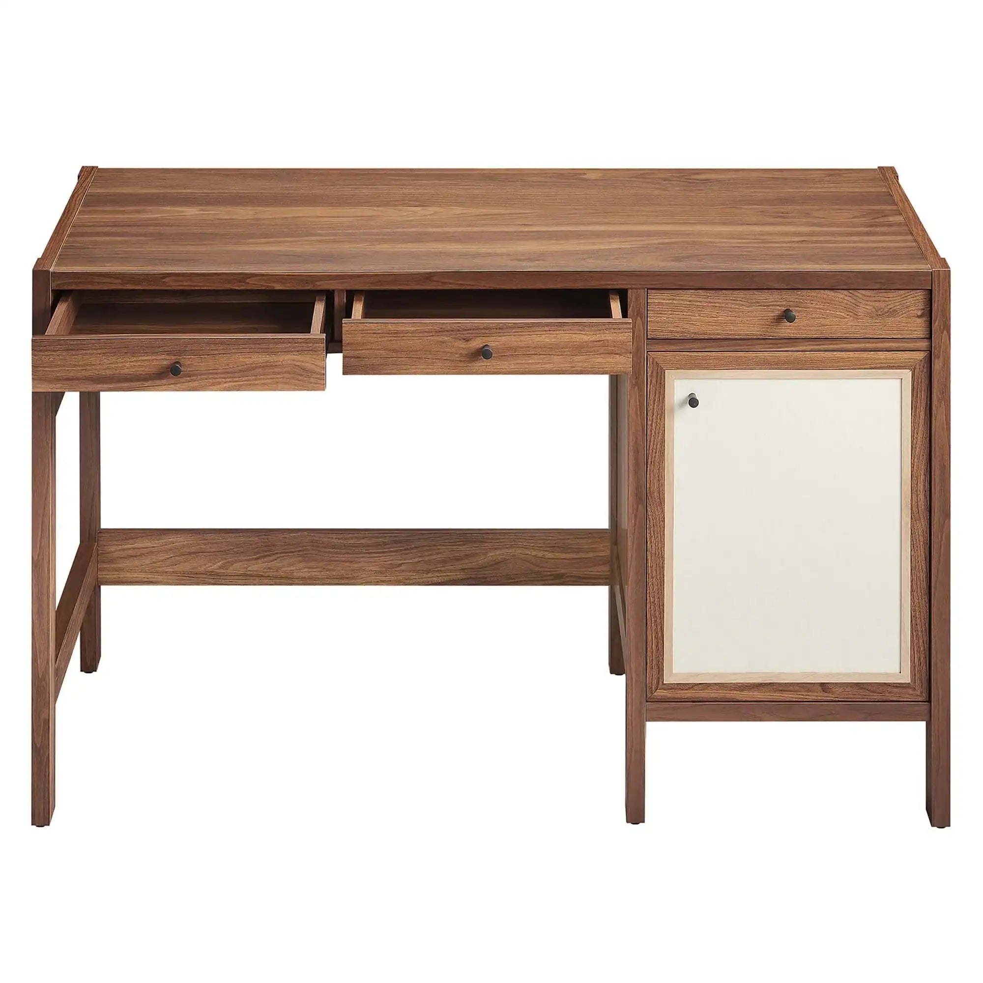 Capri 49" Wood Grain Office Desk by Modway - Best Buy Furniture