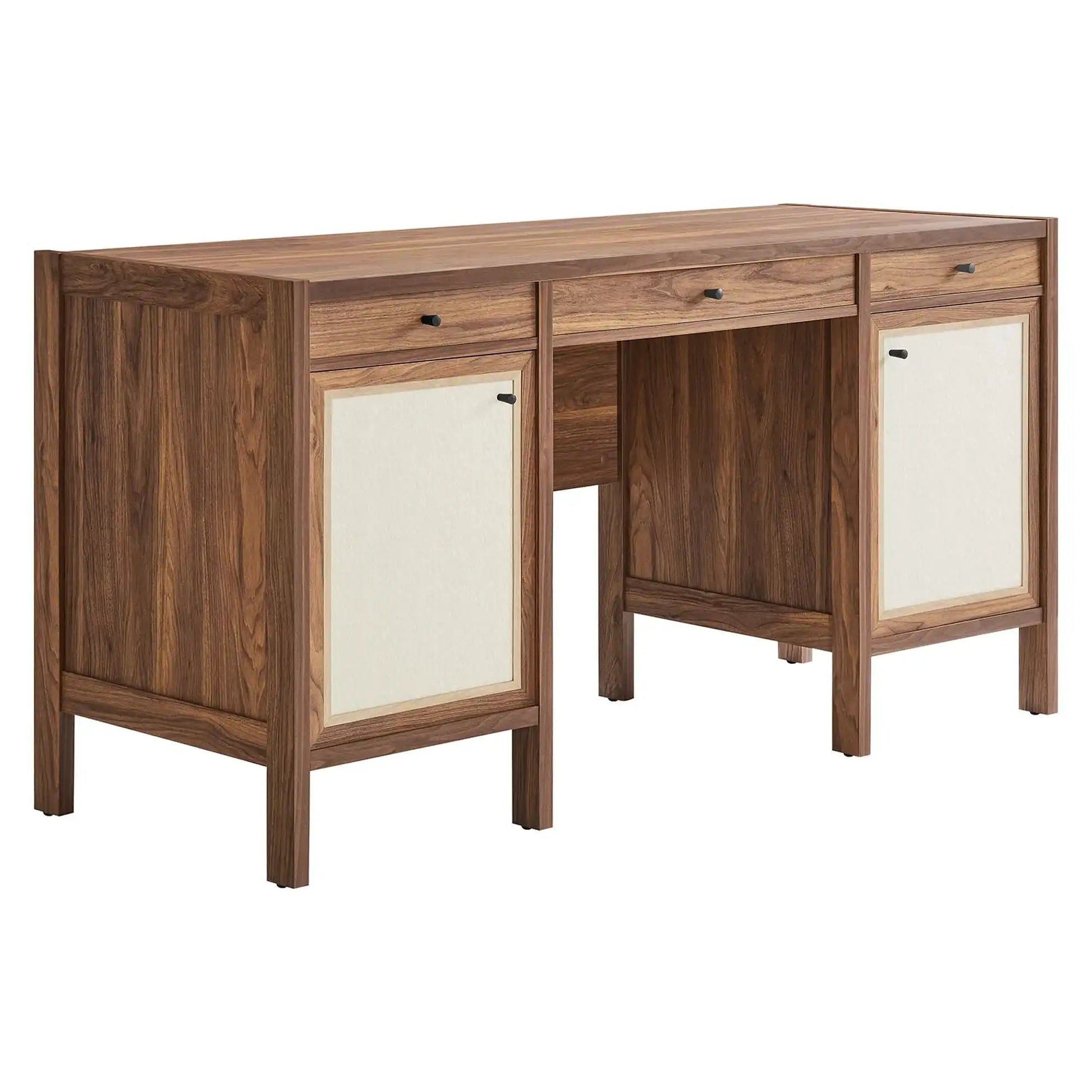 Capri 58" Wood Grain Office Desk by Modway - Best Buy Furniture