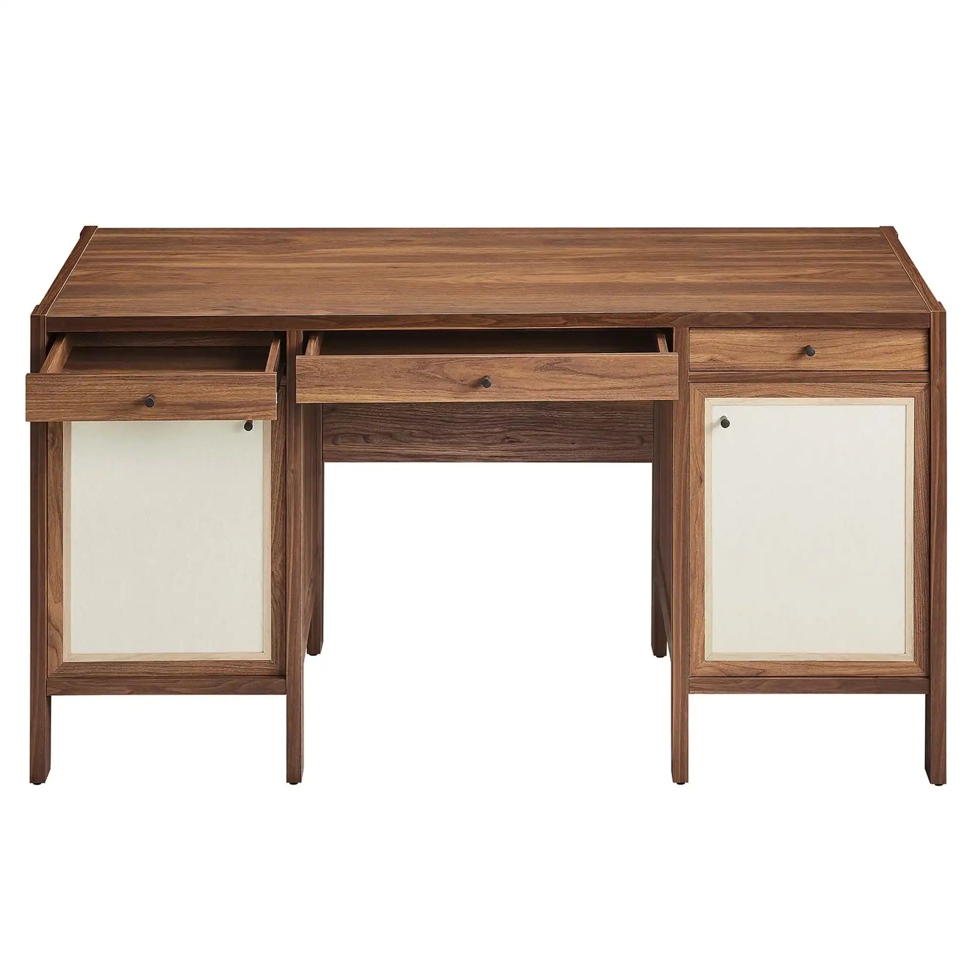 Capri 58" Wood Grain Office Desk by Modway - Best Buy Furniture
