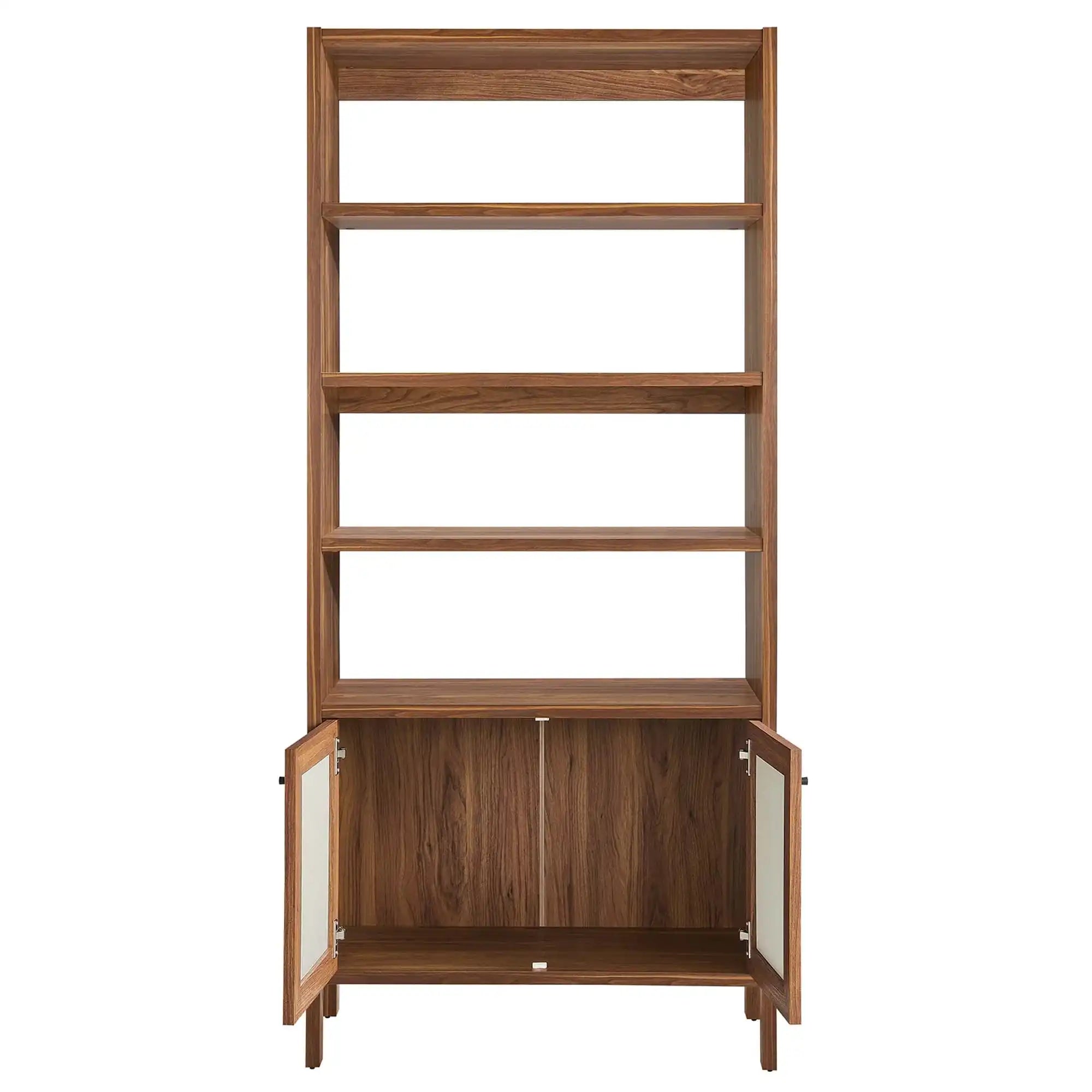 Capri 4-Shelf Wood Grain Bookcase by Modway - Best Buy Furniture
