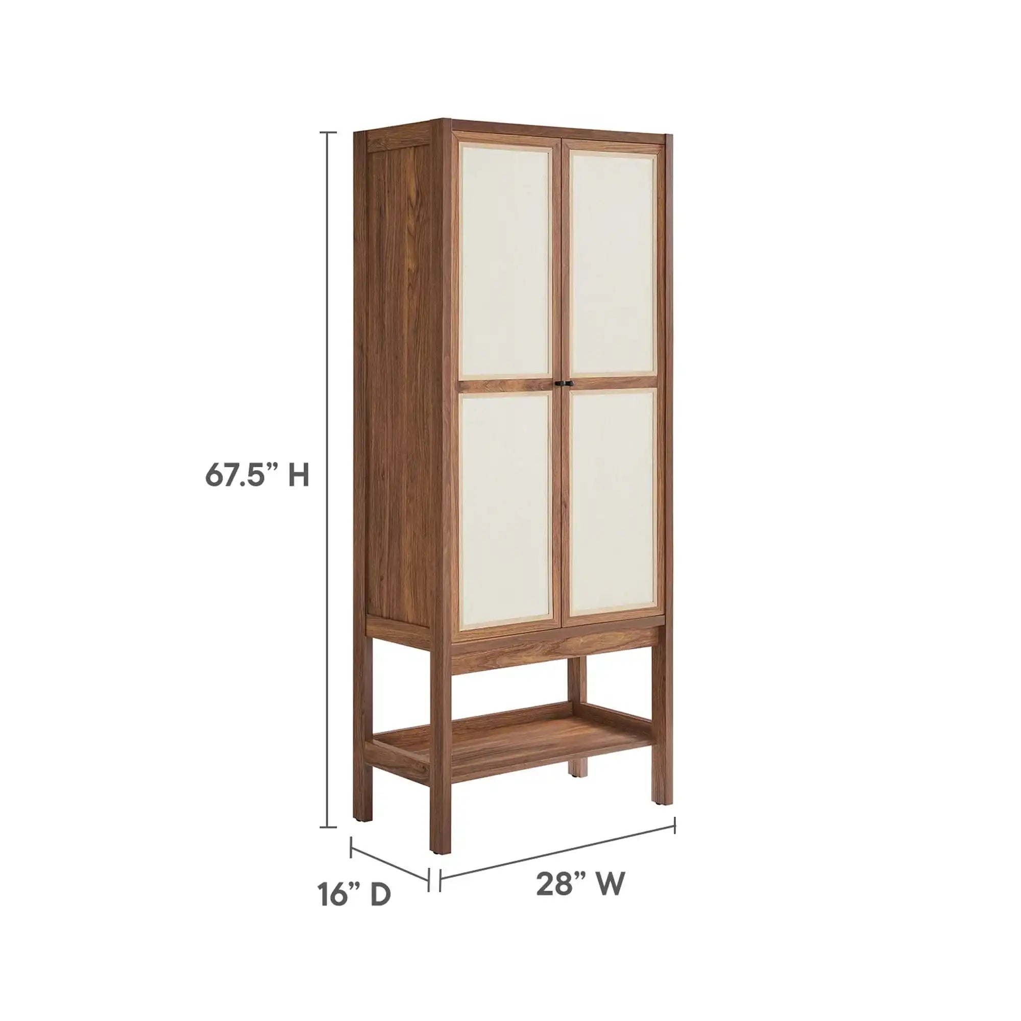 Capri Tall Wood Grain Standing Storage Cabinet by Modway - Best Buy Furniture