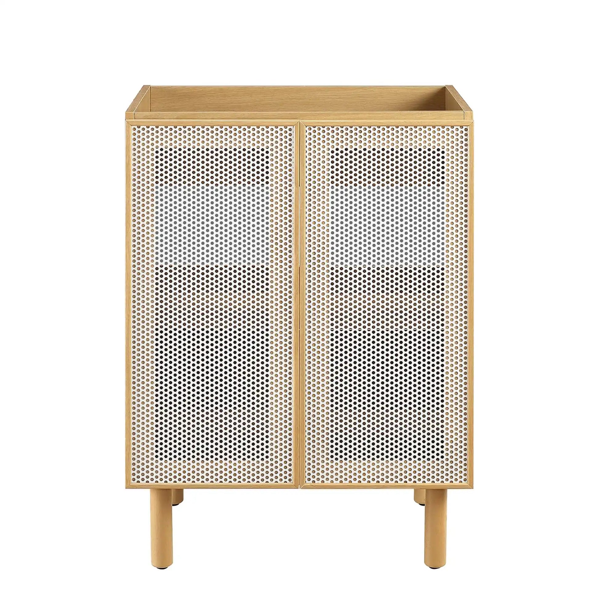 Calla 24" Perforated Metal Bathroom Vanity Cabinet (Sink Basin Not Included) by Modway - Best Buy Furniture