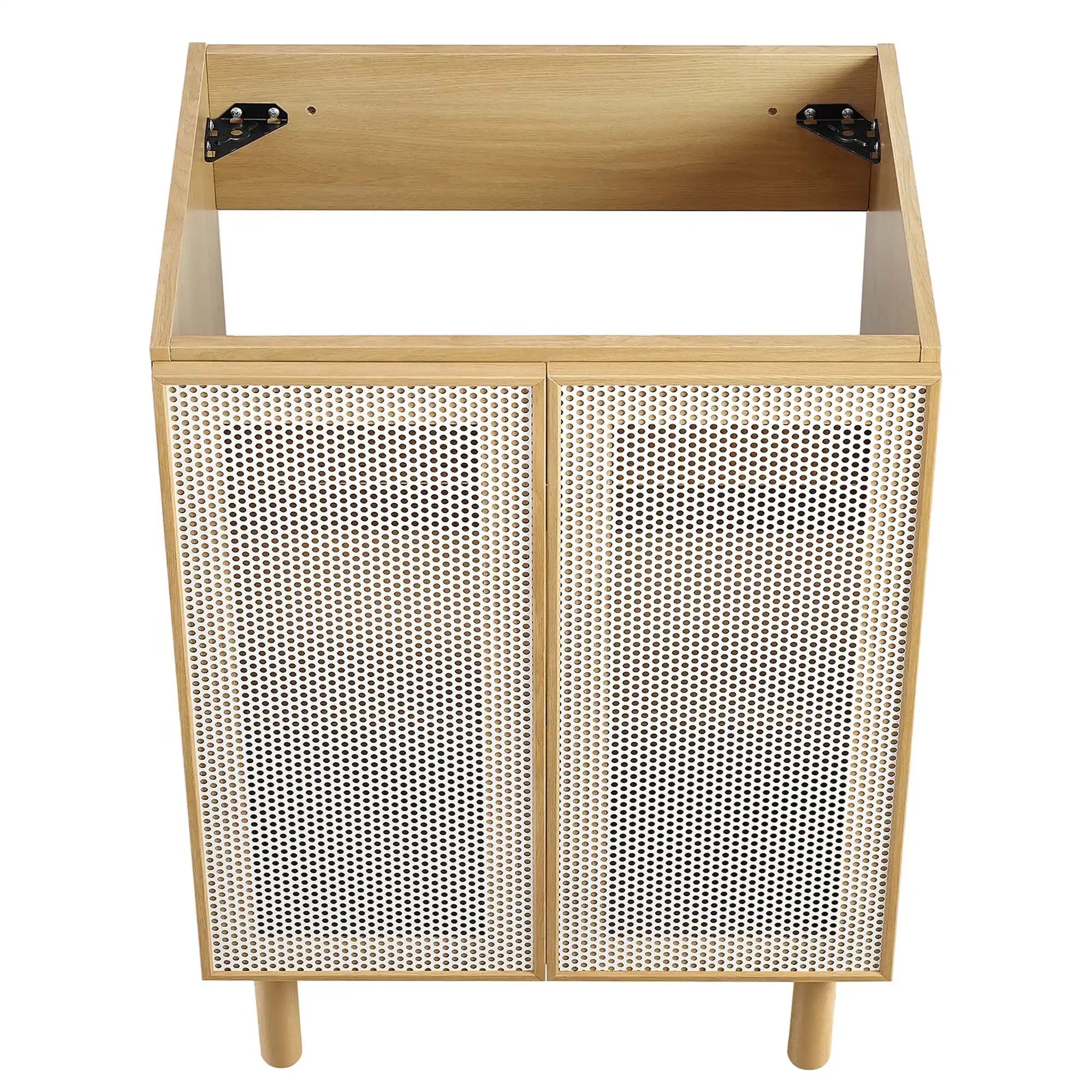 Calla 24" Perforated Metal Bathroom Vanity Cabinet (Sink Basin Not Included) by Modway - Best Buy Furniture