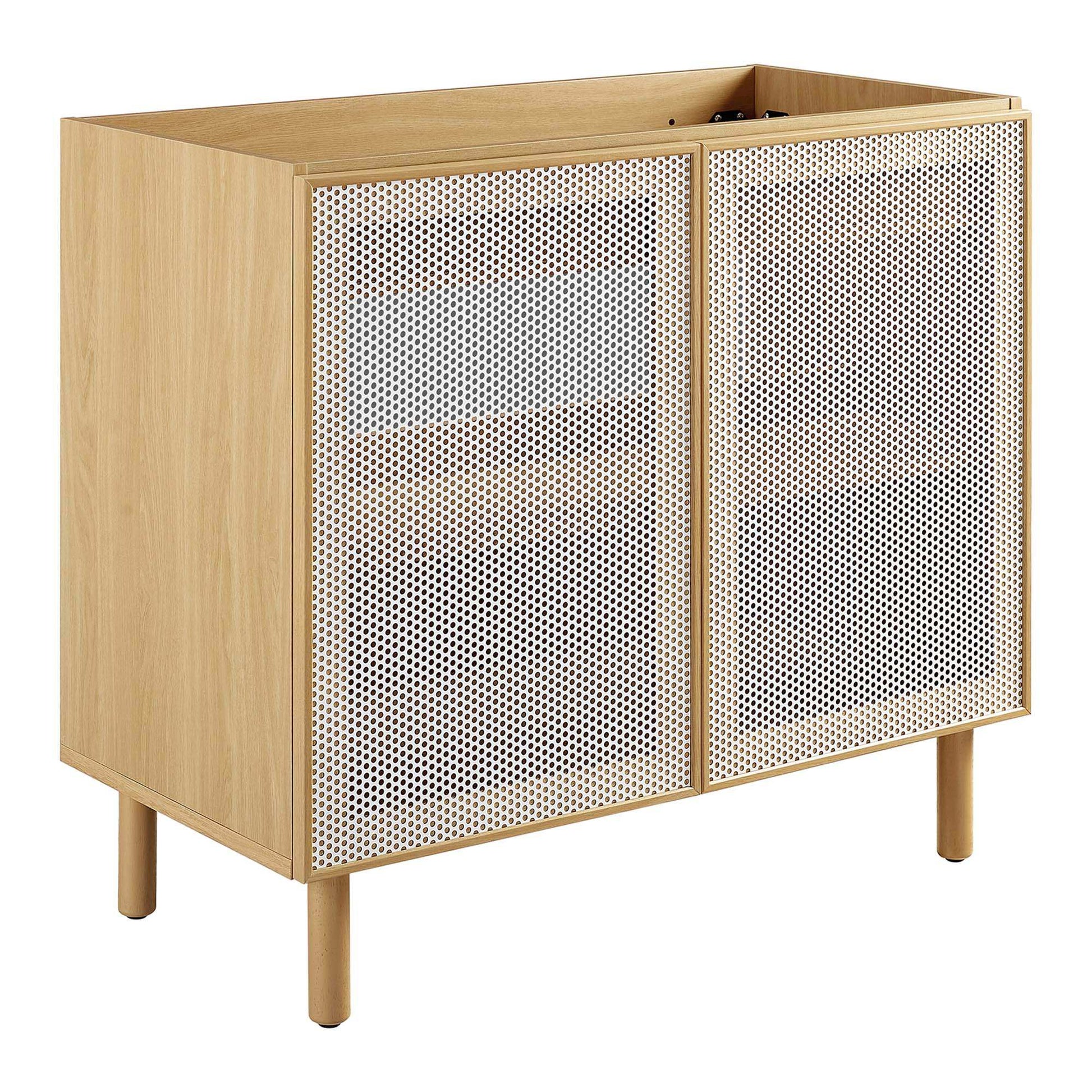 Calla 36" Perforated Metal Bathroom Vanity Cabinet (Sink Basin Not Included) by Modway - Best Buy Furniture
