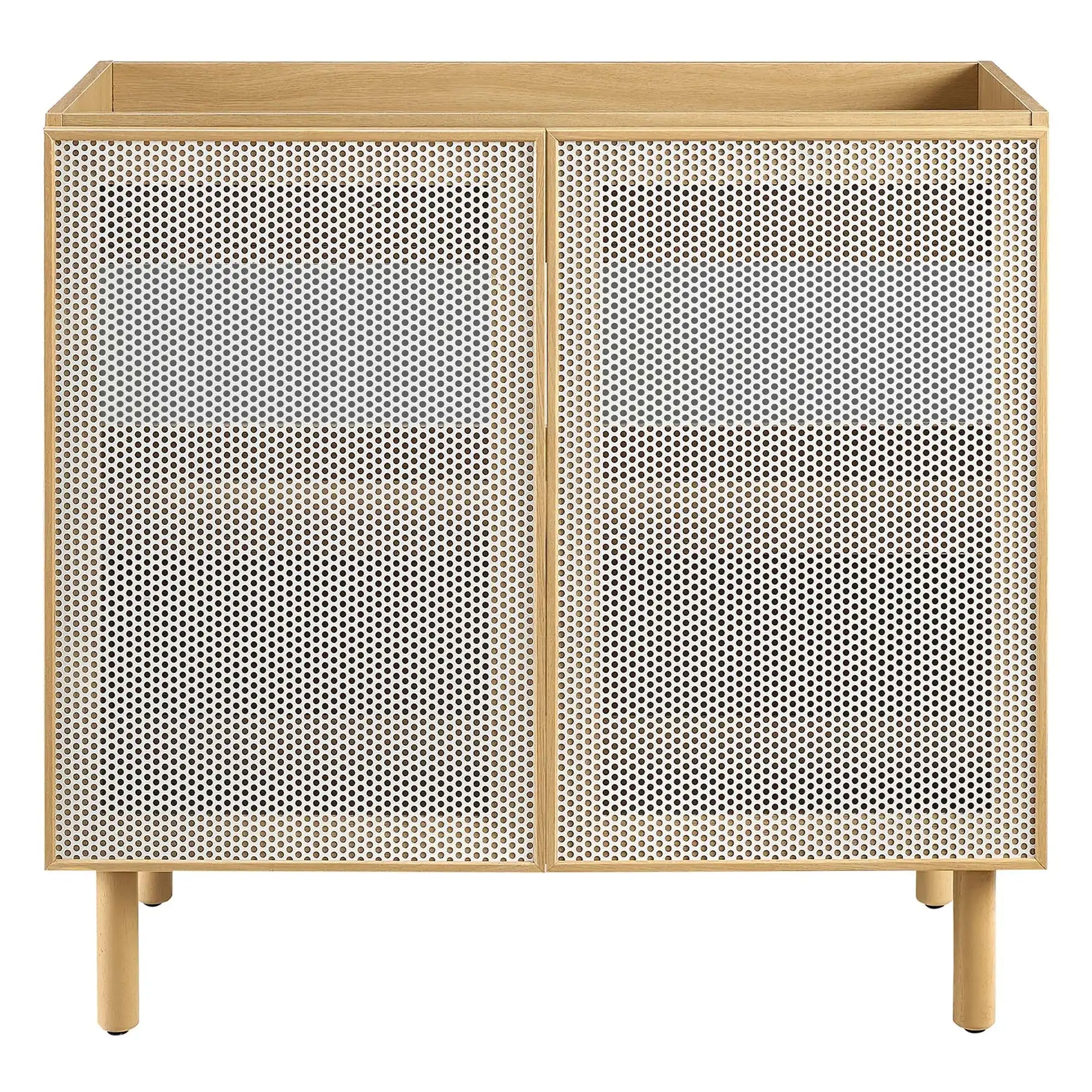 Calla 36" Perforated Metal Bathroom Vanity Cabinet (Sink Basin Not Included) by Modway - Best Buy Furniture