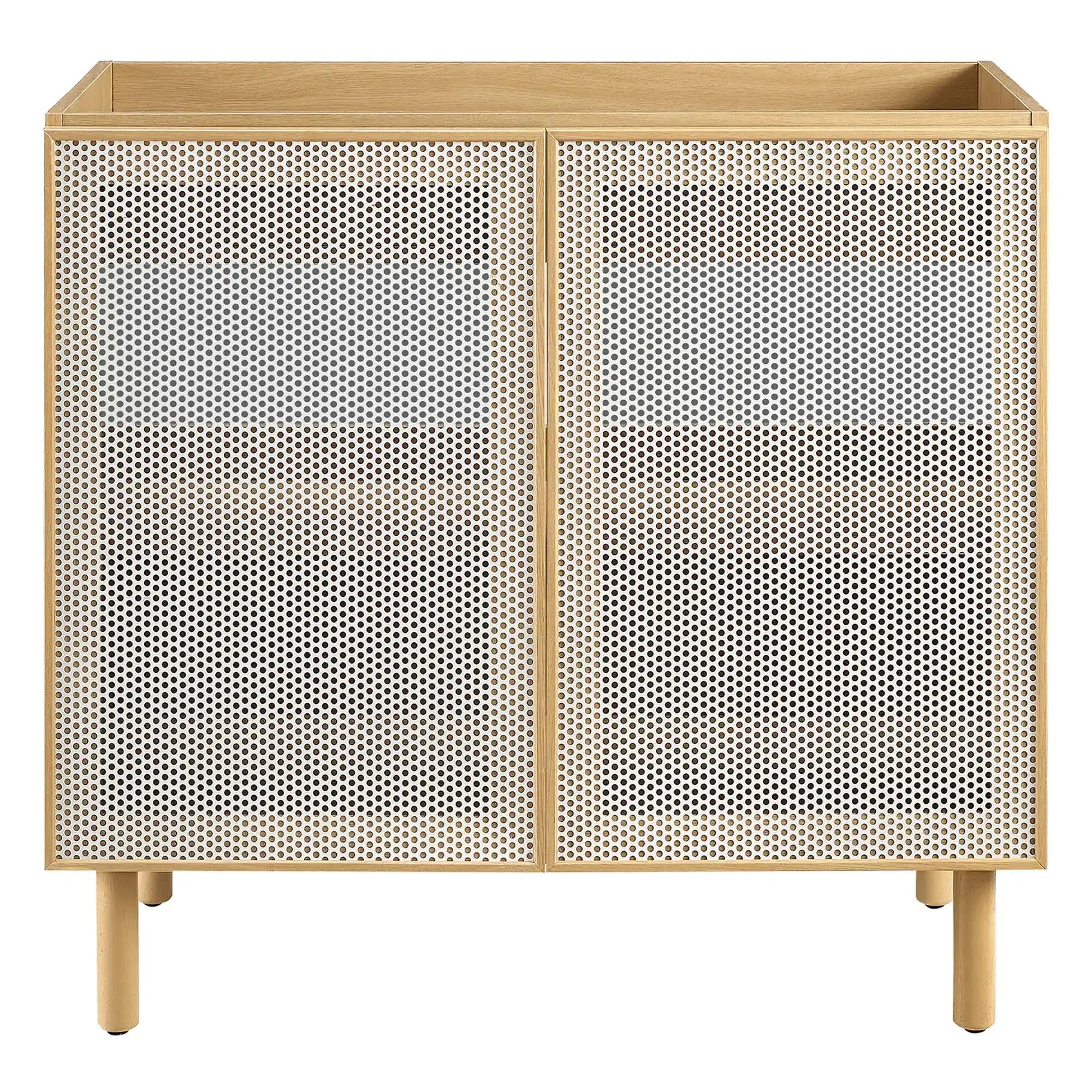Calla 36" Perforated Metal Bathroom Vanity Cabinet (Sink Basin Not Included) by Modway - Best Buy Furniture