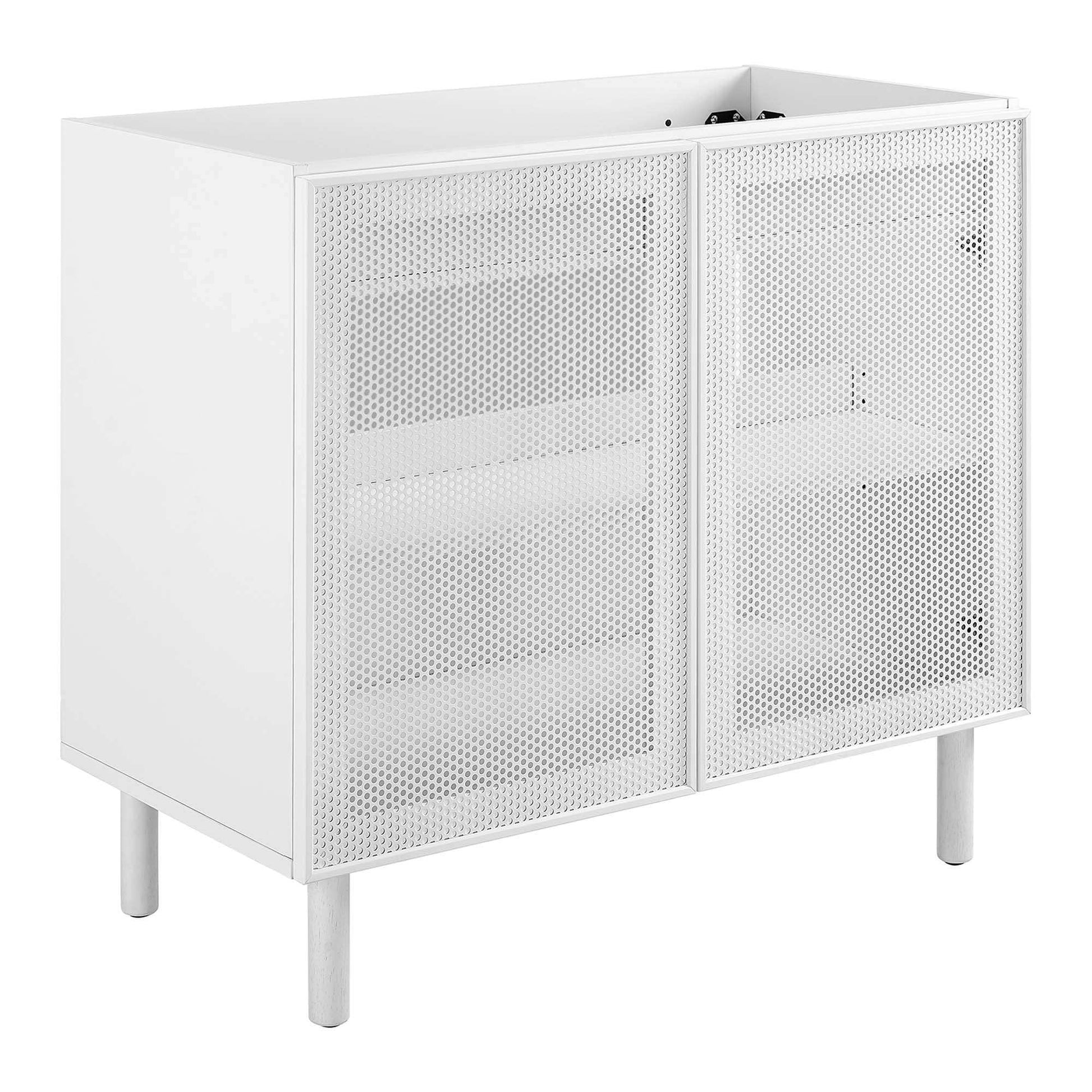 Calla 36" Perforated Metal Bathroom Vanity Cabinet (Sink Basin Not Included) by Modway - Best Buy Furniture