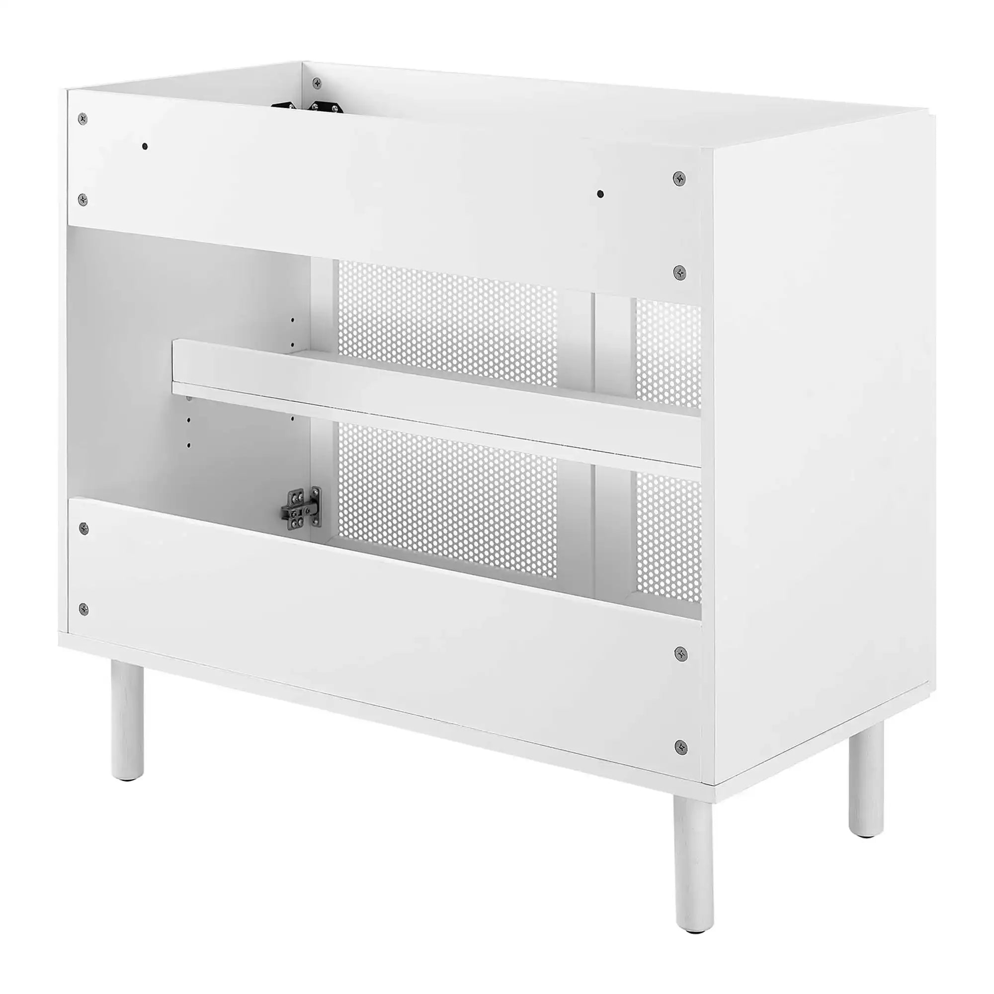 Calla 36" Perforated Metal Bathroom Vanity Cabinet (Sink Basin Not Included) by Modway - Best Buy Furniture
