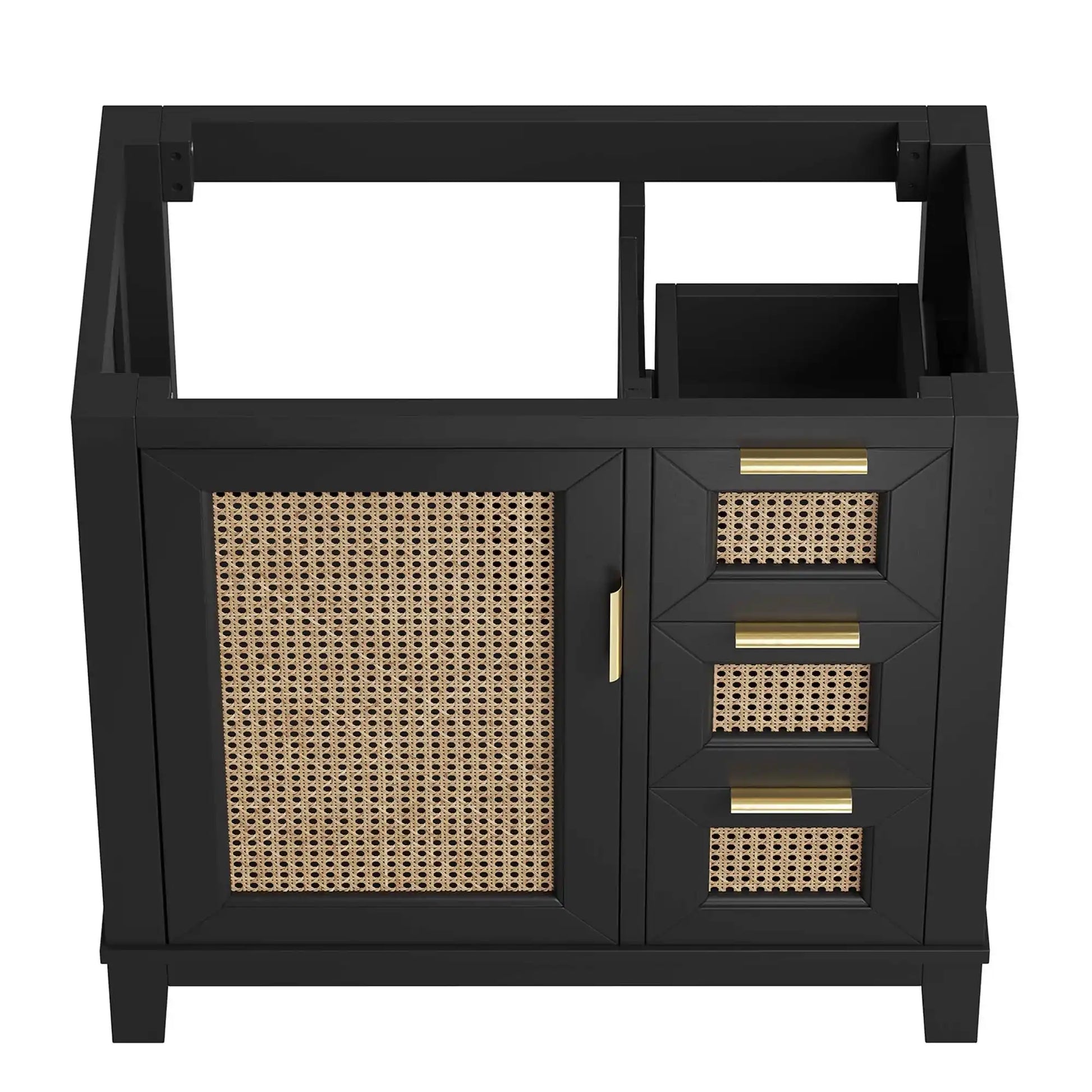 Dixie 36" Solid Wood Bathroom Vanity Cabinet (Sink Basin Not Included) by Modway - Best Buy Furniture