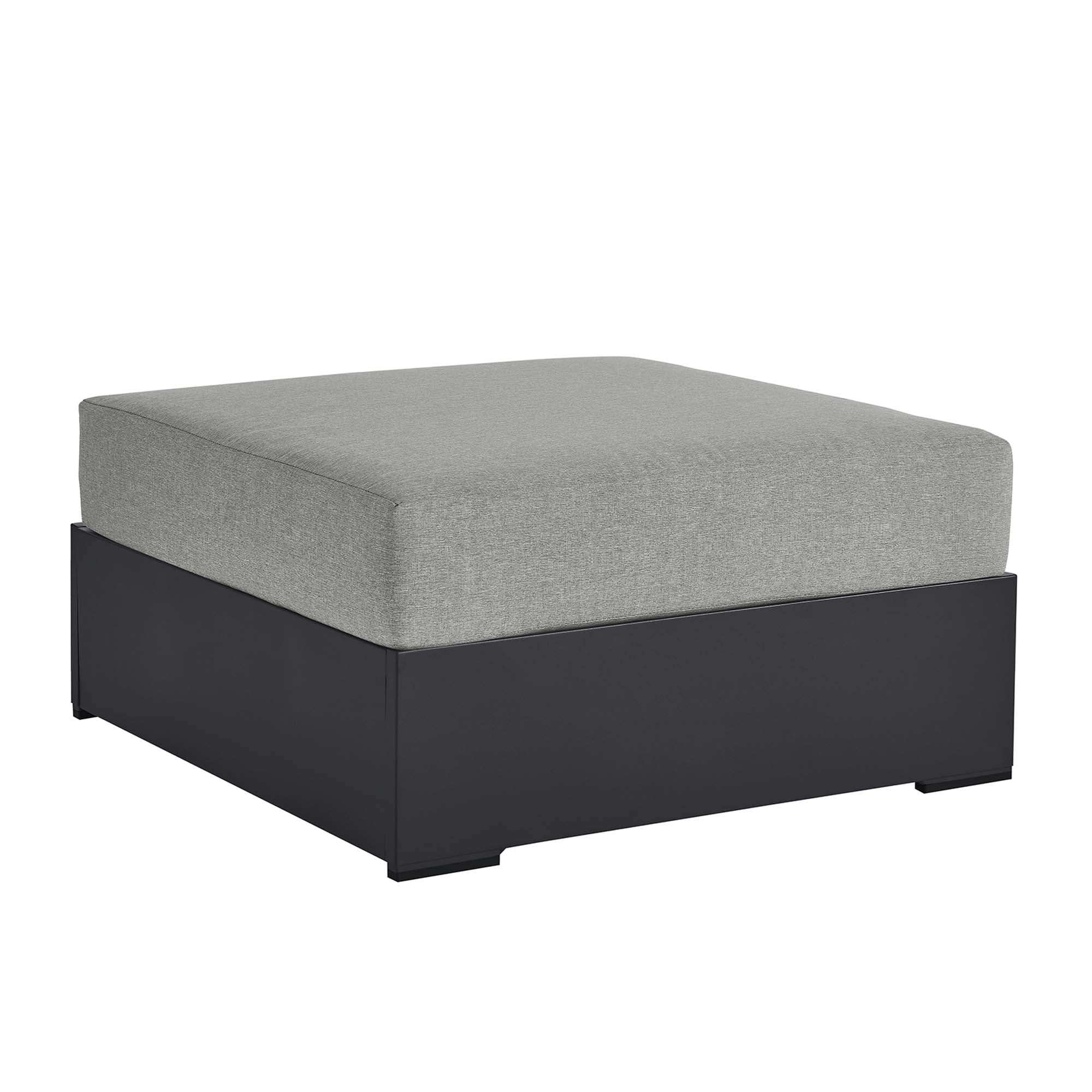 Tahoe Outdoor Patio Powder-Coated Aluminum Ottoman by Modway - Best Buy Furniture