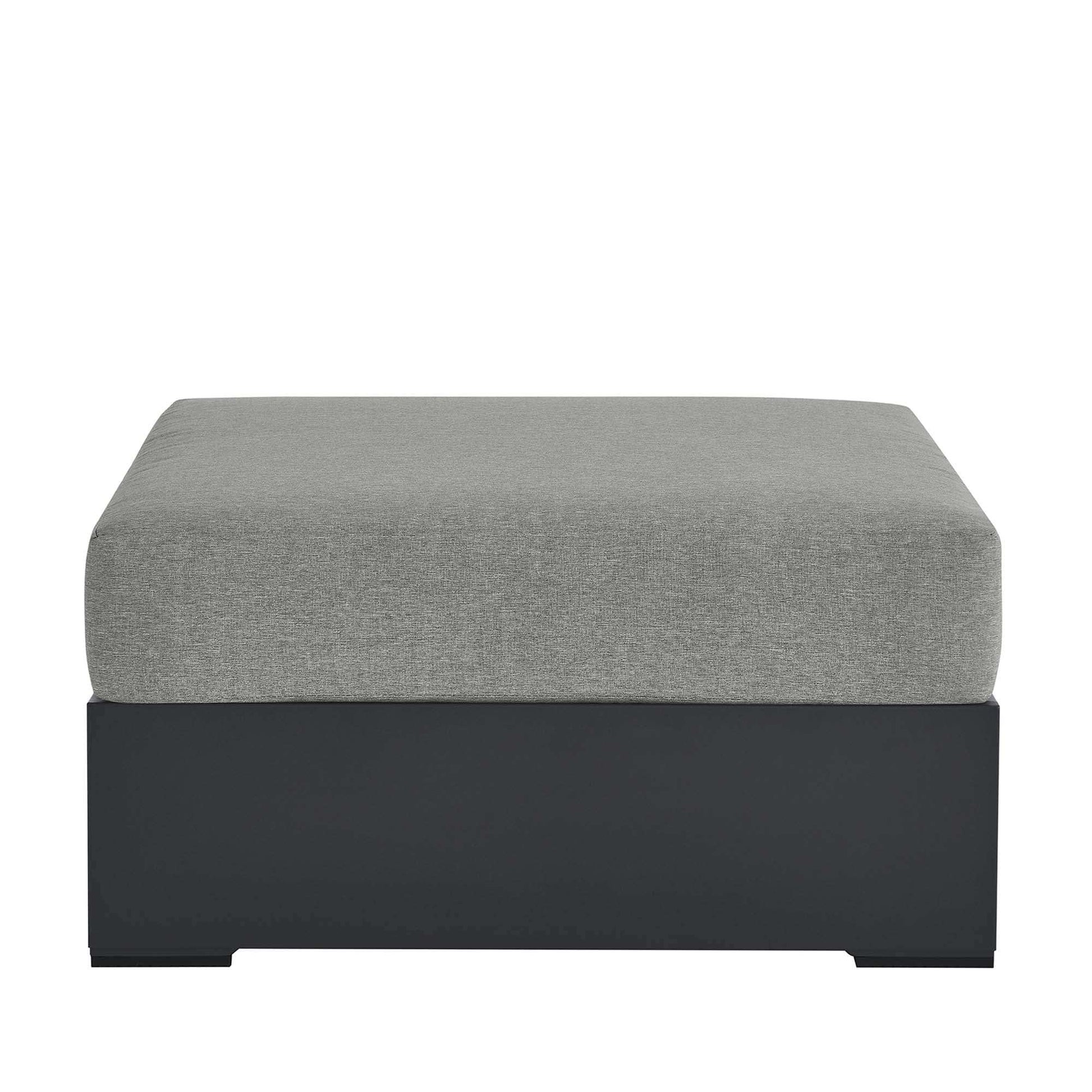 Tahoe Outdoor Patio Powder-Coated Aluminum Ottoman by Modway - Best Buy Furniture