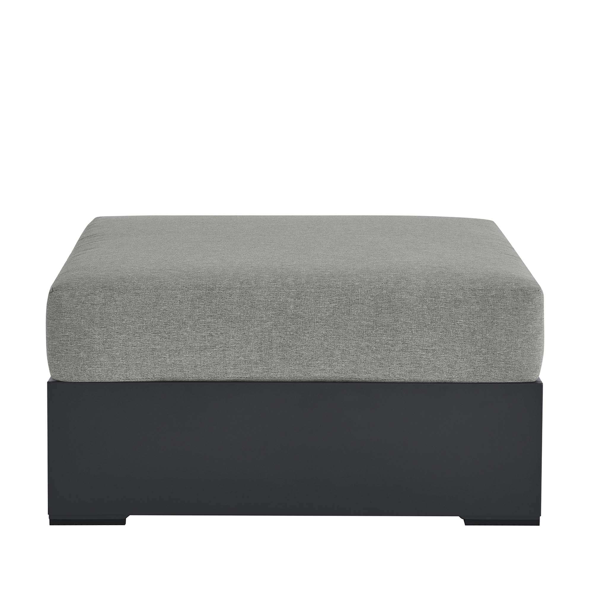 Tahoe Outdoor Patio Powder-Coated Aluminum Ottoman by Modway - Best Buy Furniture