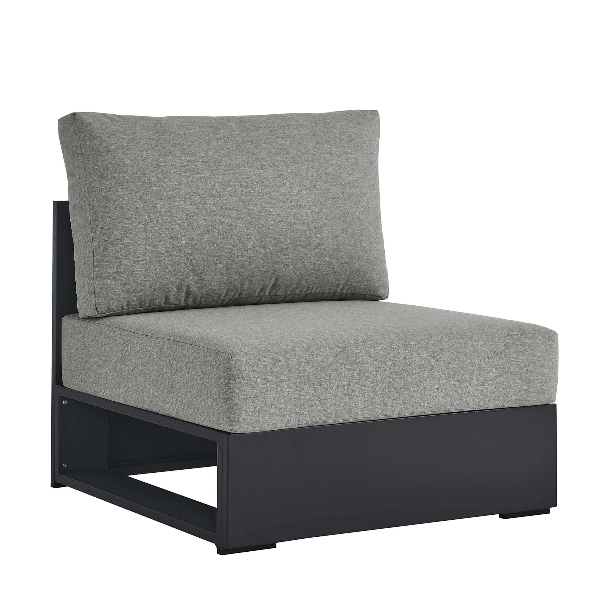 Tahoe Outdoor Patio Powder-Coated Aluminum Modular Armless Chair by Modway - Best Buy Furniture