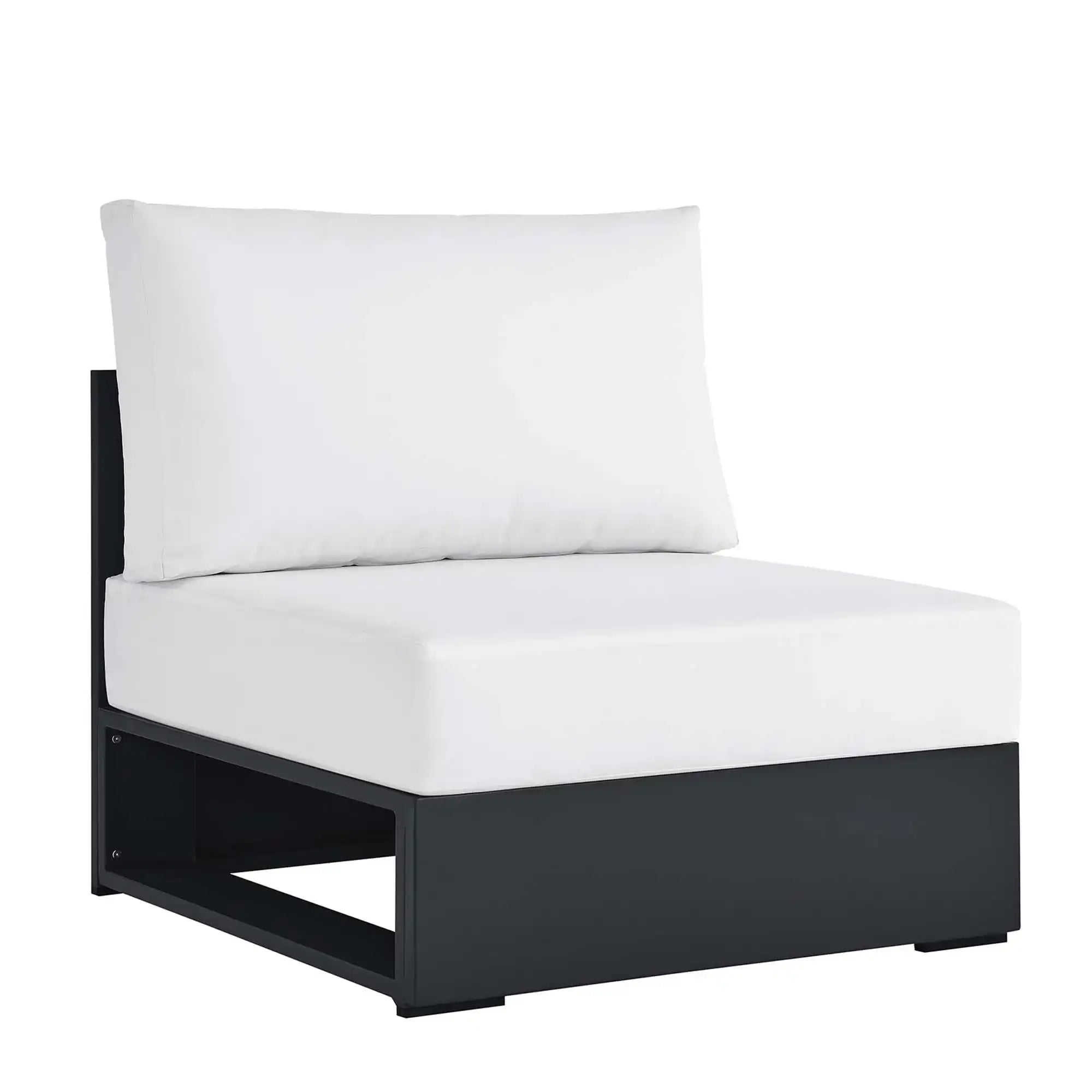 Tahoe Outdoor Patio Powder-Coated Aluminum Modular Armless Chair by Modway - Best Buy Furniture