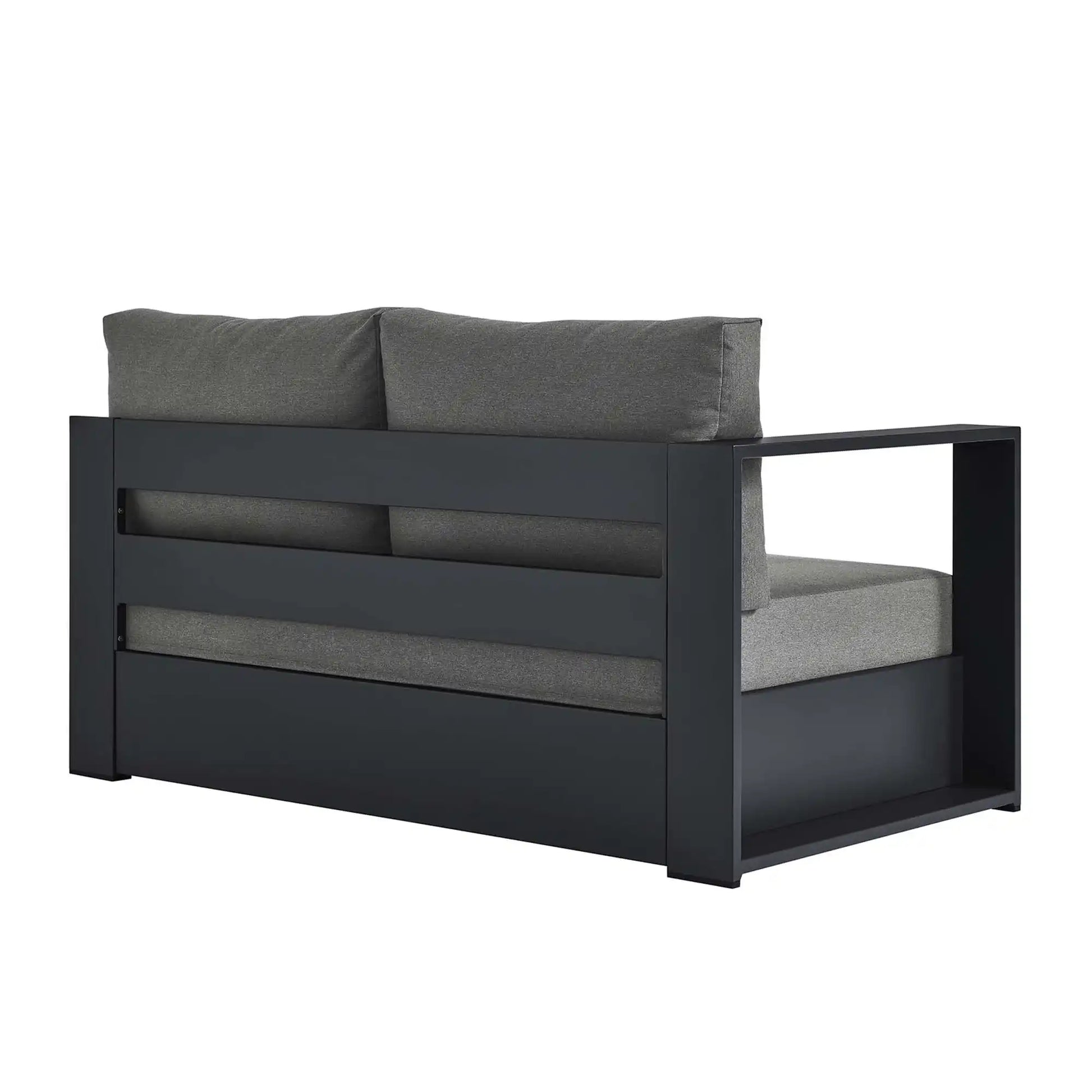 Tahoe Outdoor Patio Powder-Coated Aluminum Modular Left-Facing Loveseat by Modway - Best Buy Furniture