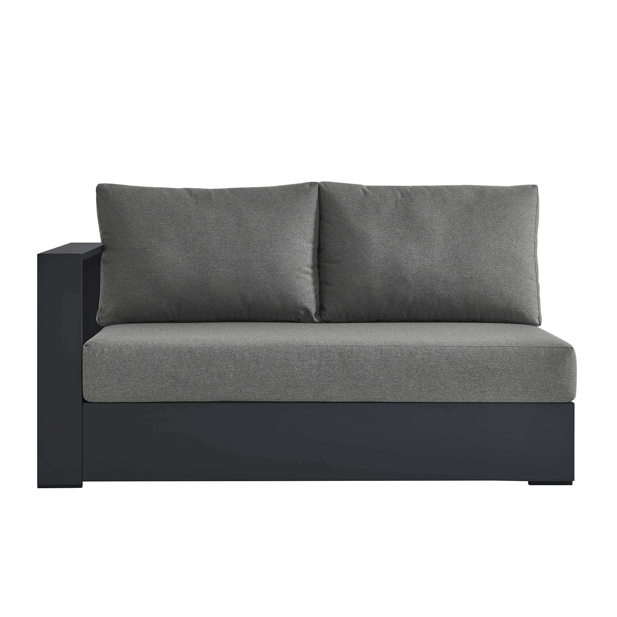 Tahoe Outdoor Patio Powder-Coated Aluminum Modular Left-Facing Loveseat by Modway - Best Buy Furniture