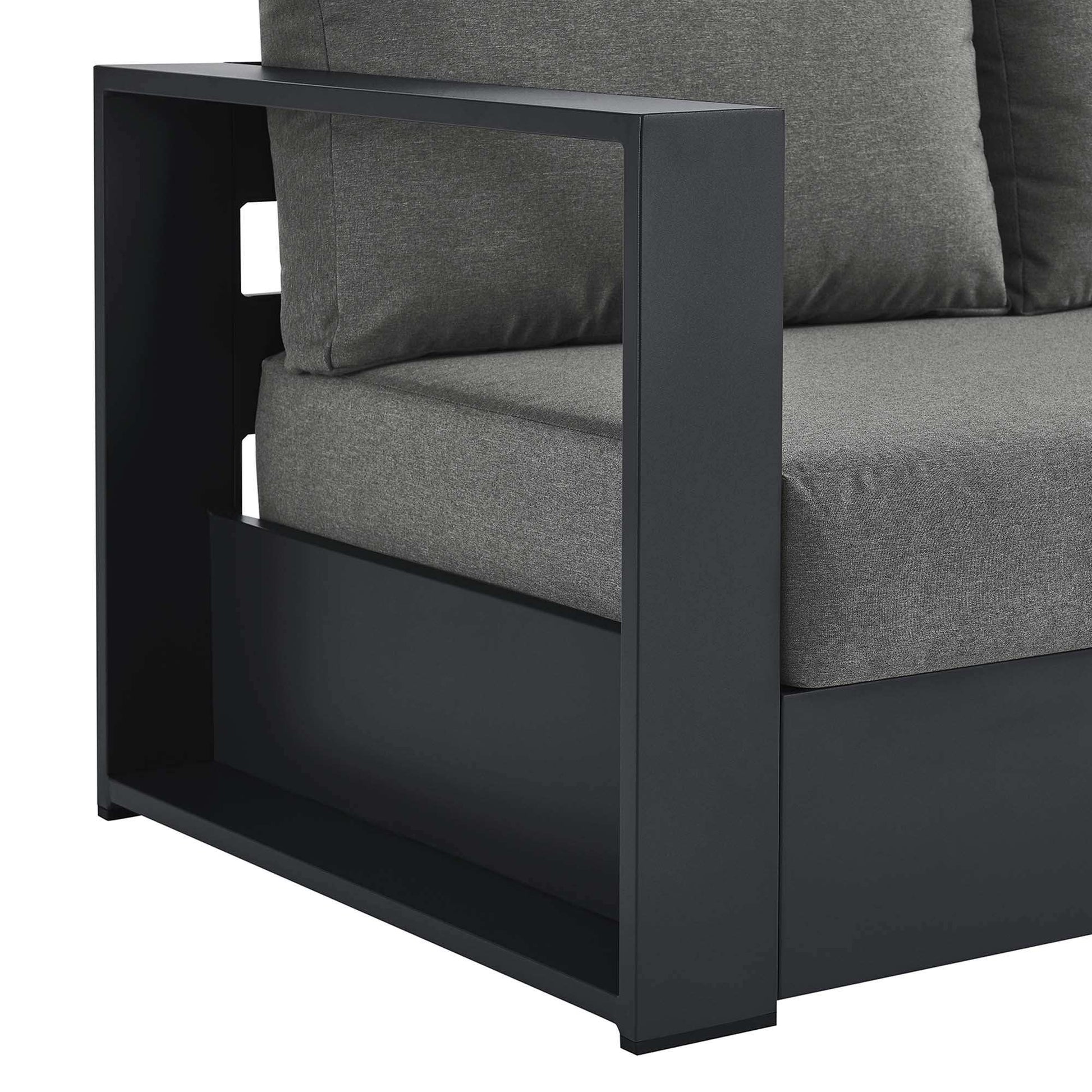 Tahoe Outdoor Patio Powder-Coated Aluminum Modular Left-Facing Loveseat by Modway - Best Buy Furniture