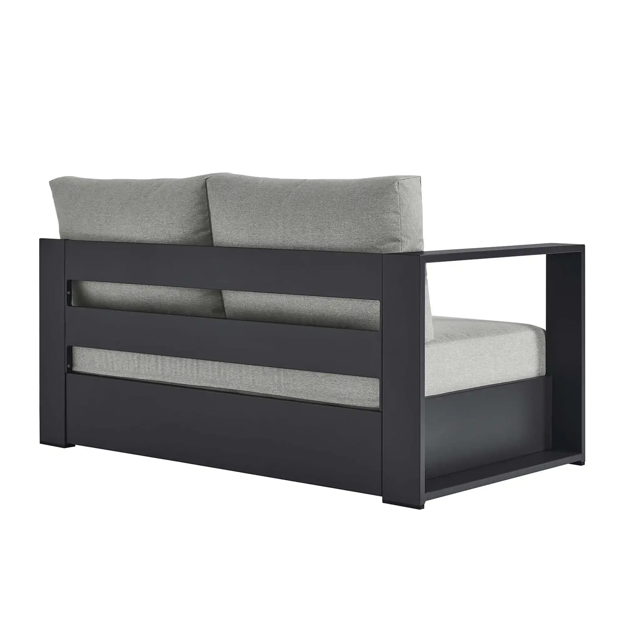 Tahoe Outdoor Patio Powder-Coated Aluminum Modular Left-Facing Loveseat by Modway - Best Buy Furniture
