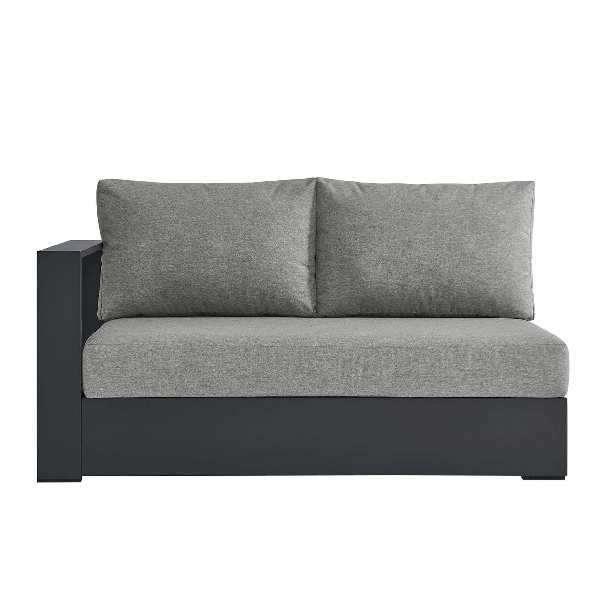 Tahoe Outdoor Patio Powder-Coated Aluminum Modular Left-Facing Loveseat by Modway - Best Buy Furniture