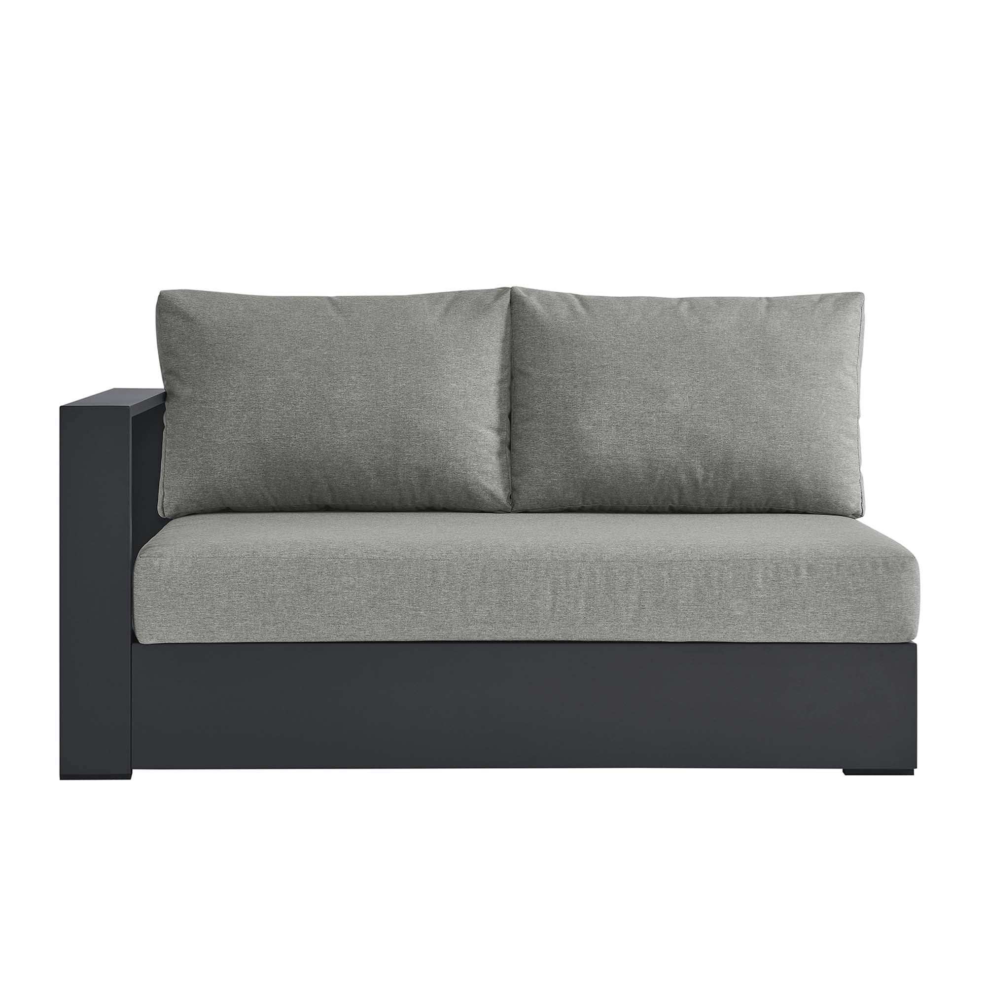 Tahoe Outdoor Patio Powder-Coated Aluminum Modular Left-Facing Loveseat by Modway - Best Buy Furniture