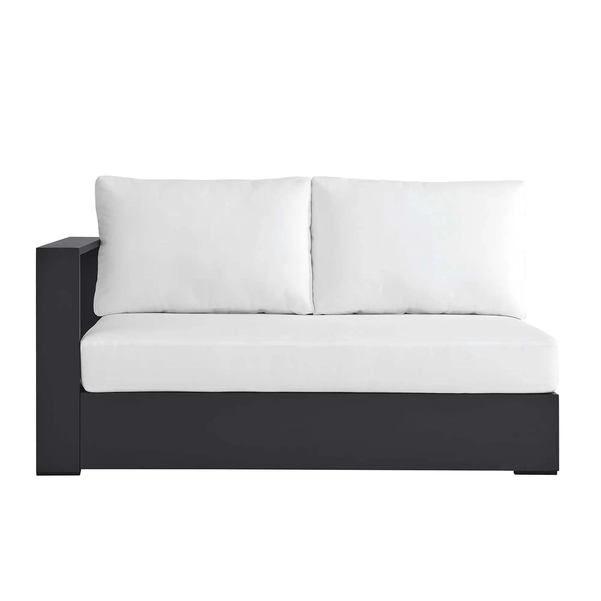 Tahoe Outdoor Patio Powder-Coated Aluminum Modular Left-Facing Loveseat by Modway - Best Buy Furniture